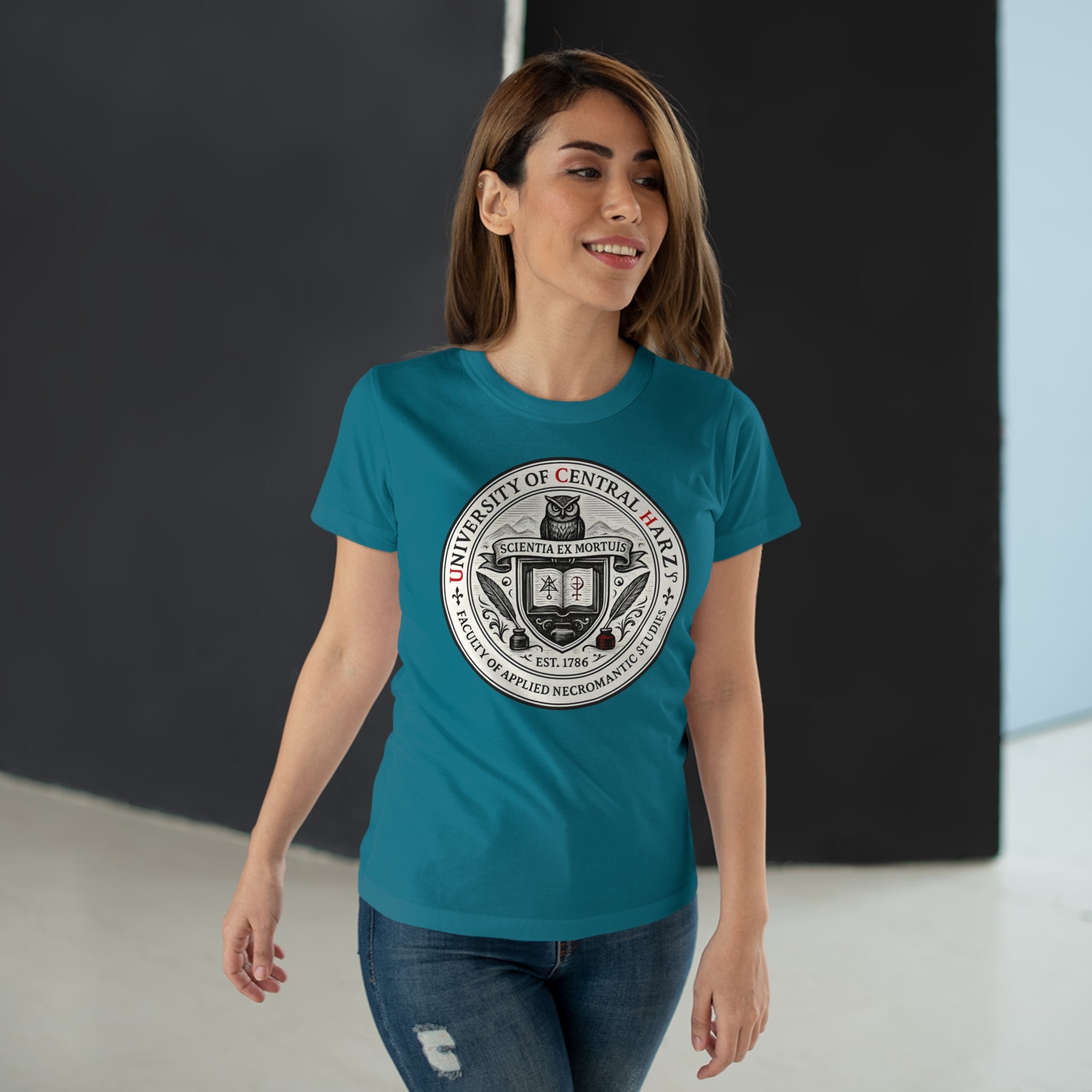 University of Central Hartz: Frontprint, Womens' T-Shirt **Grimwater-Edition**