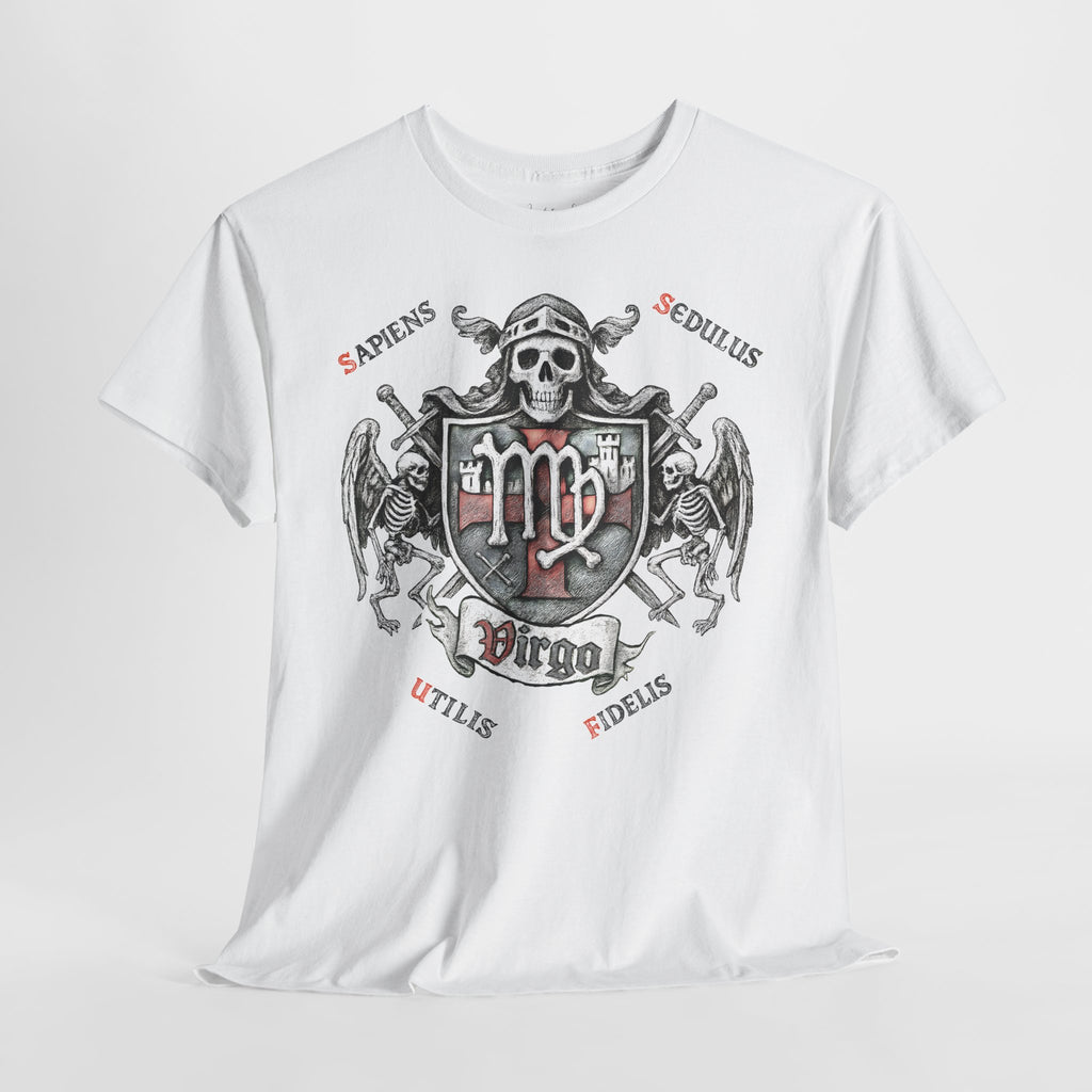 Jungfrau: Frontprint, Unisex T-Shirt **Grimwater-Edition** Sternzeichen Astrologie (Virgo)