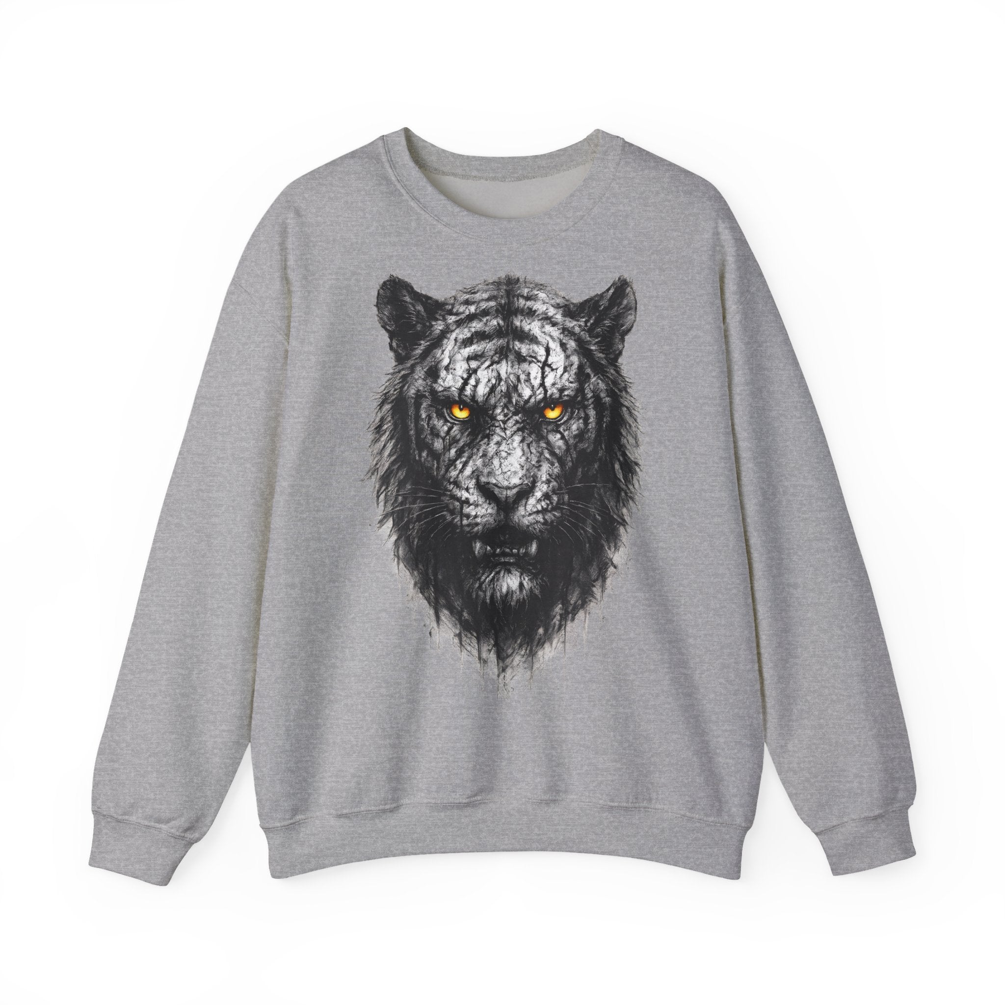 Tiger: Animals-Collection, Frontprint, Unisex Sweatshirt, Bold Tiger