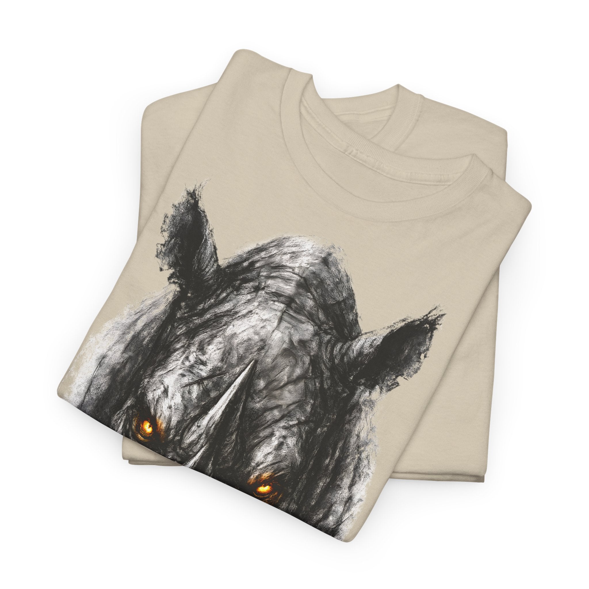 Nashorn: Frontprint, Unisex T-Shirt - Animal-Collection