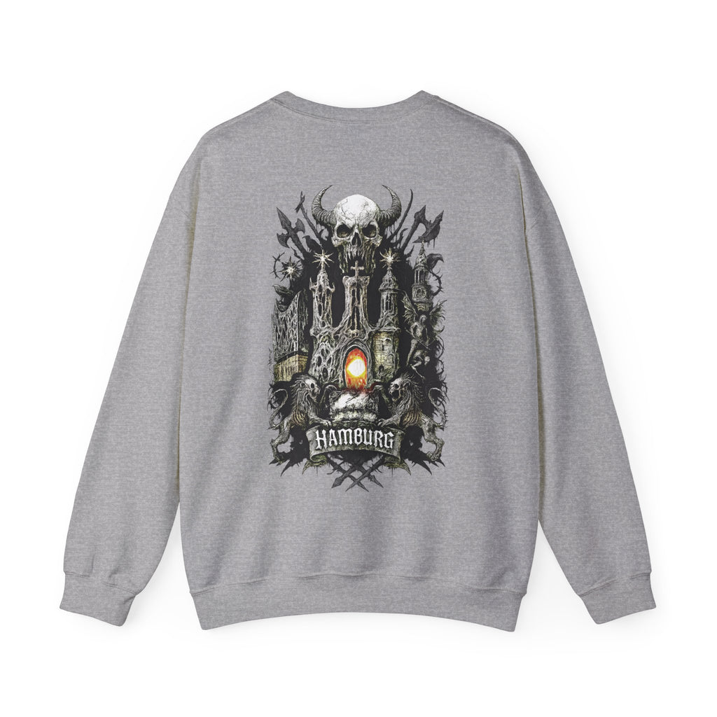 Hamburg "Night Crew" - Front-/Backprint, Unisex Sweatshirt: **Grimwater-Edition**