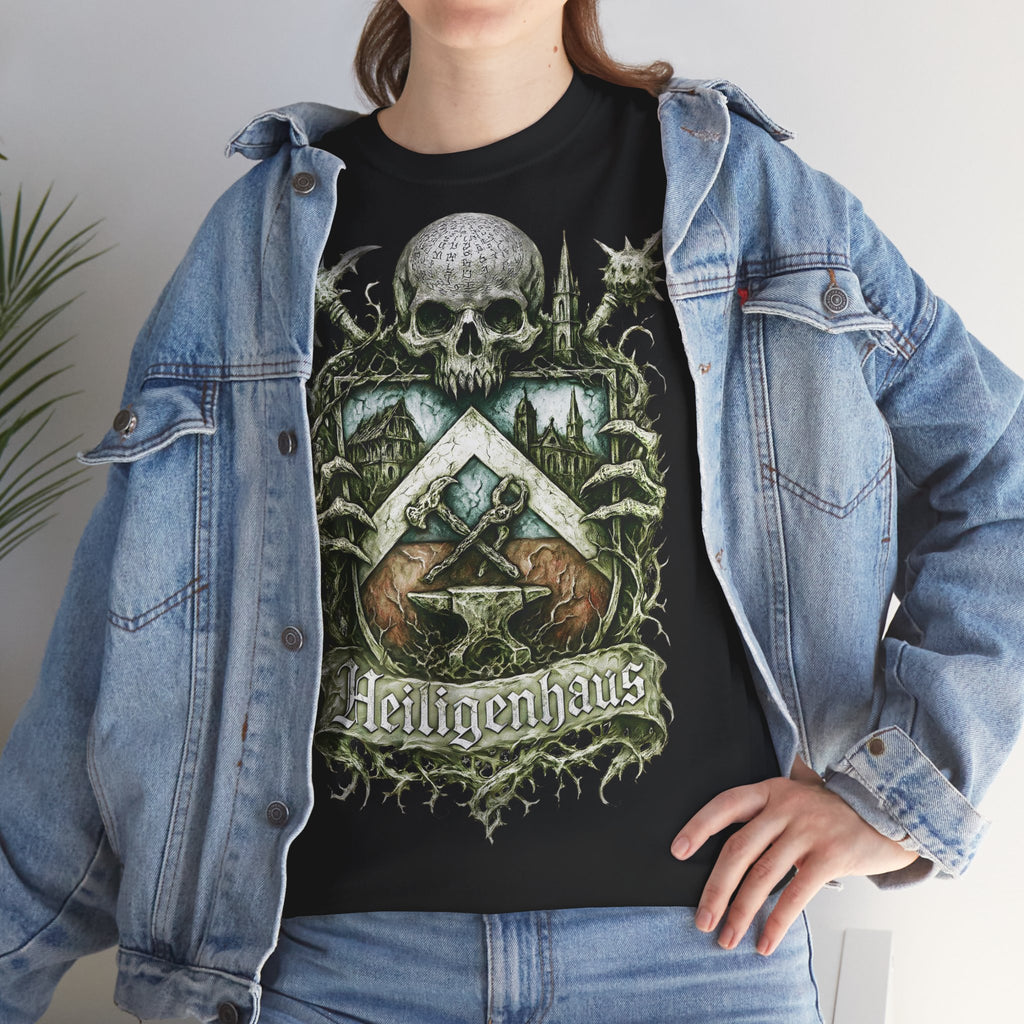 Heiligenhaus - Heljens: Frontprint, Unisex T-Shirt **Grimwater-Edition**