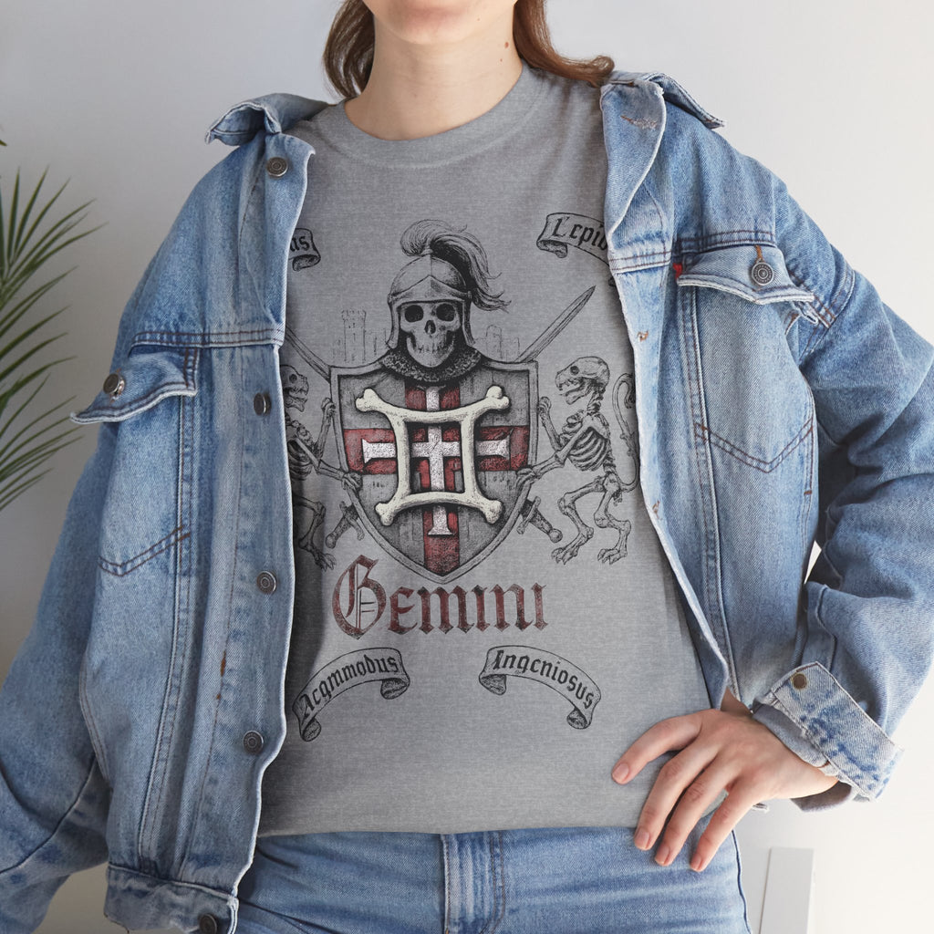 Zwilling: Frontprint, Unisex T-Shirt **Grimwater-Edition** Sternzeichen Astrologie (Gemini)