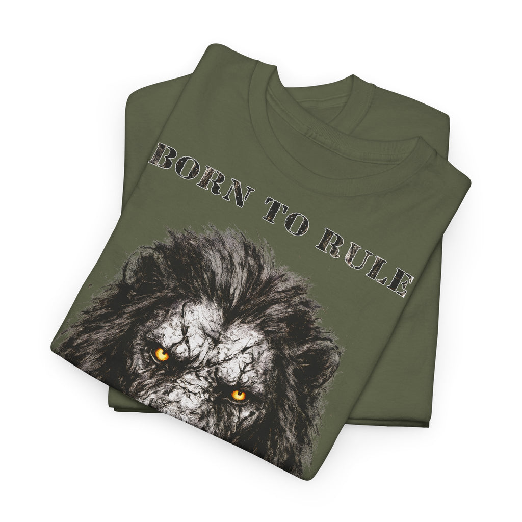 Löwe - Born to Rule: Frontprint, Unisex T-Shirt - Animal-Collection