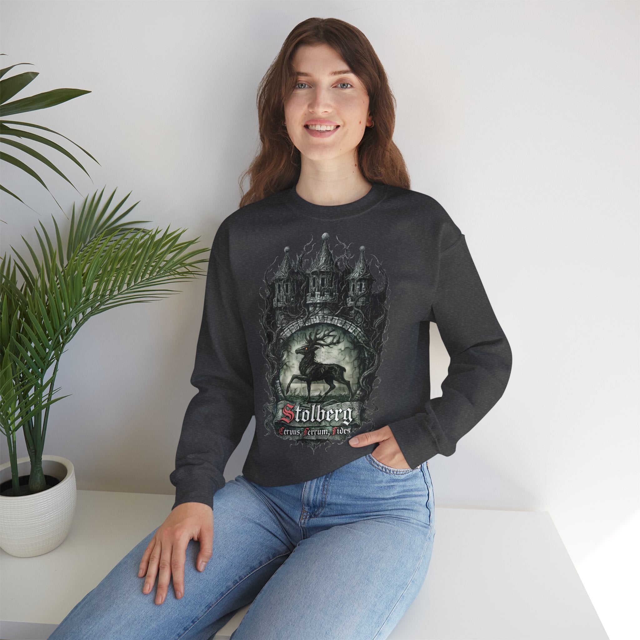 Stolberg: Harz-Collection, Frontprint, Unisex Sweatshirt **Grimwater-Edition**