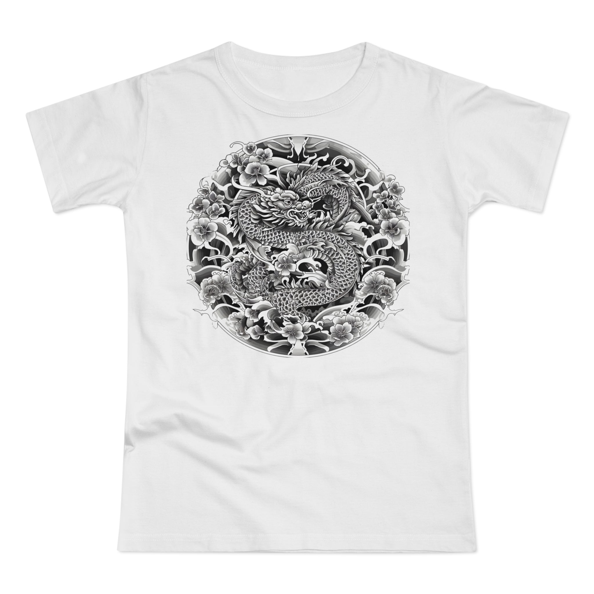 Dragon Design, Frontprint, Women's T-Shirt, Vintage Style Tee