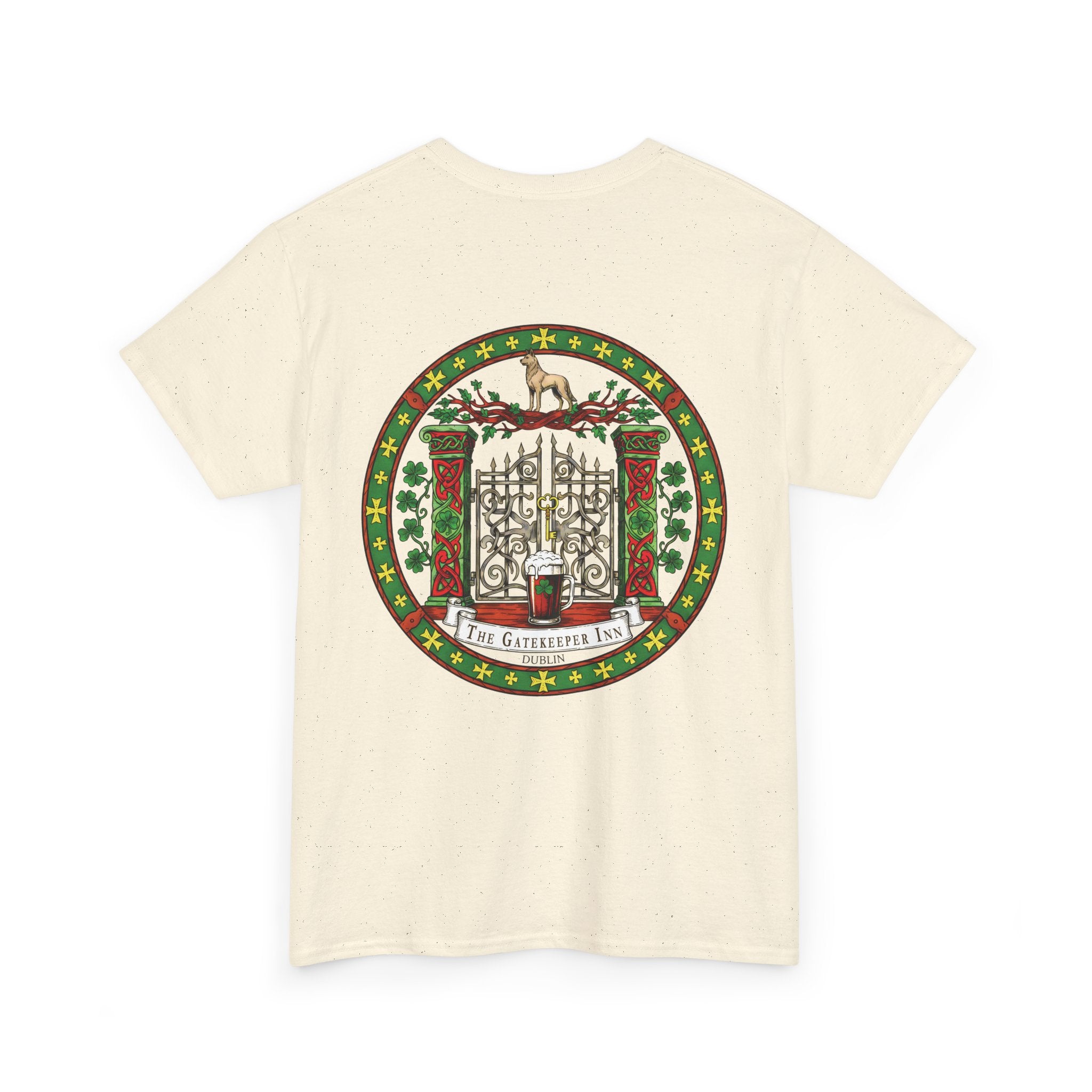 The Gatekeeper Inn, Dublin, Festive Unisex Cotton Tee with Holiday Design, Christmas Gift, Casual Wear, Comfortable Shirt, Year-Round Style, Unique Gift Idea
