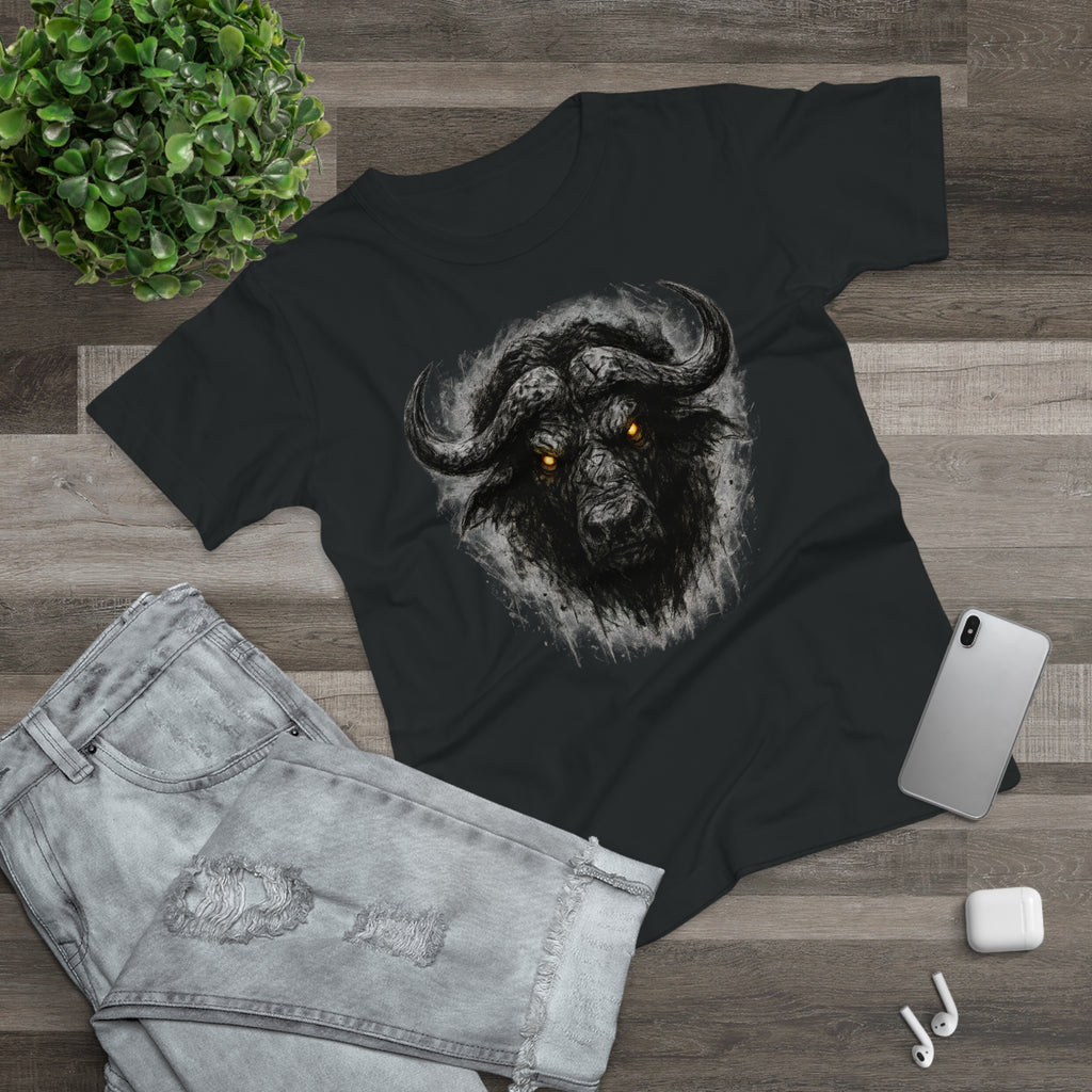 Büffel: Frontprint, Women's T-Shirt - Animal-Collection