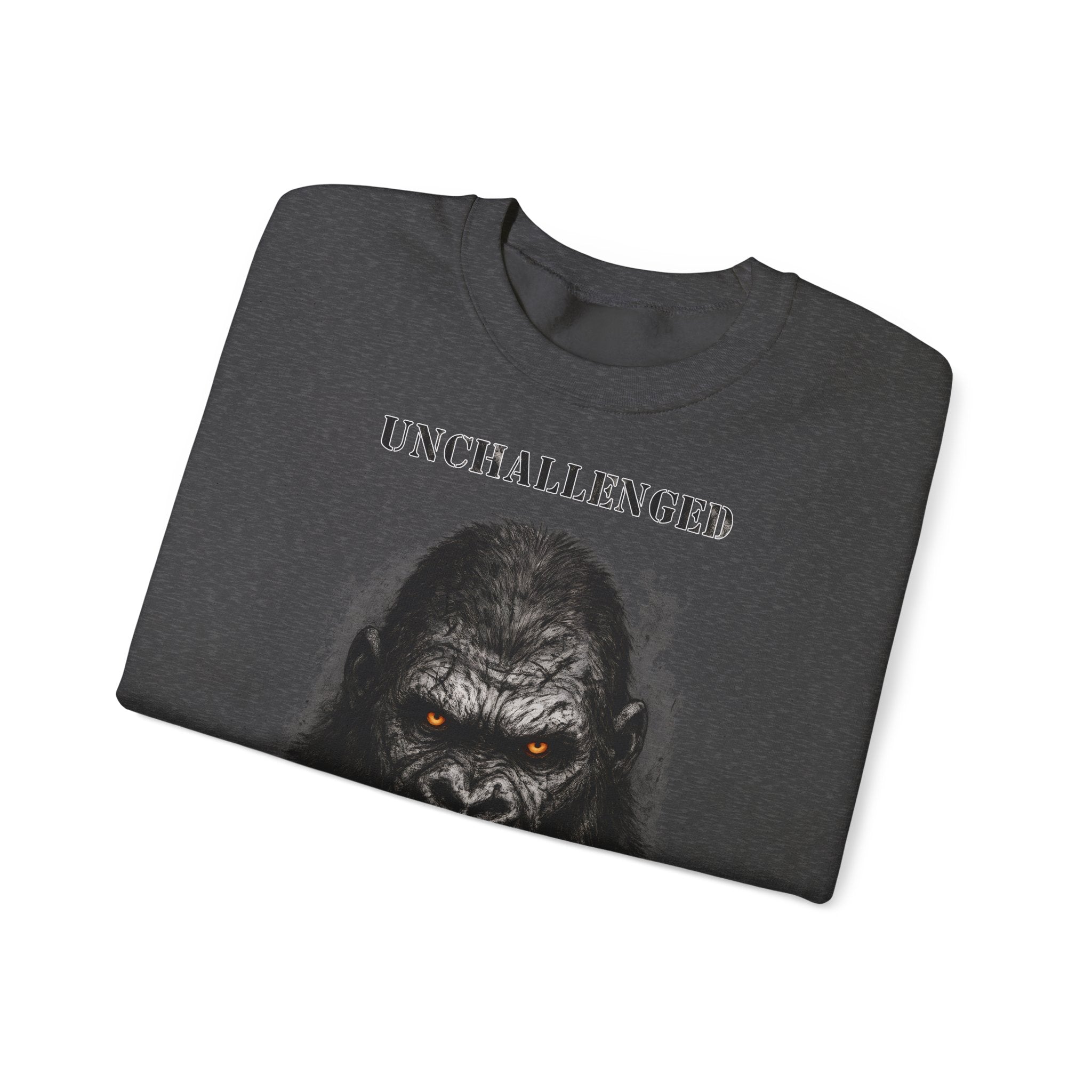 Gorilla - Unchallenged: Animals-Collection, Frontprint, Unisex Sweatshirt