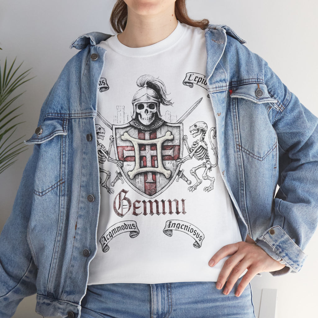 Zwilling: Frontprint, Unisex T-Shirt **Grimwater-Edition** Sternzeichen Astrologie (Gemini)