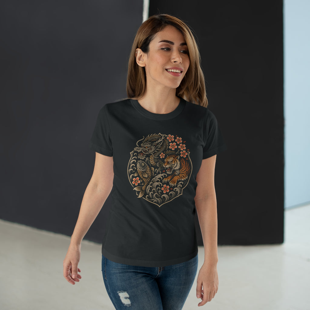 Nature-Inspired Tee, Frontprint, Women's T-Shirt