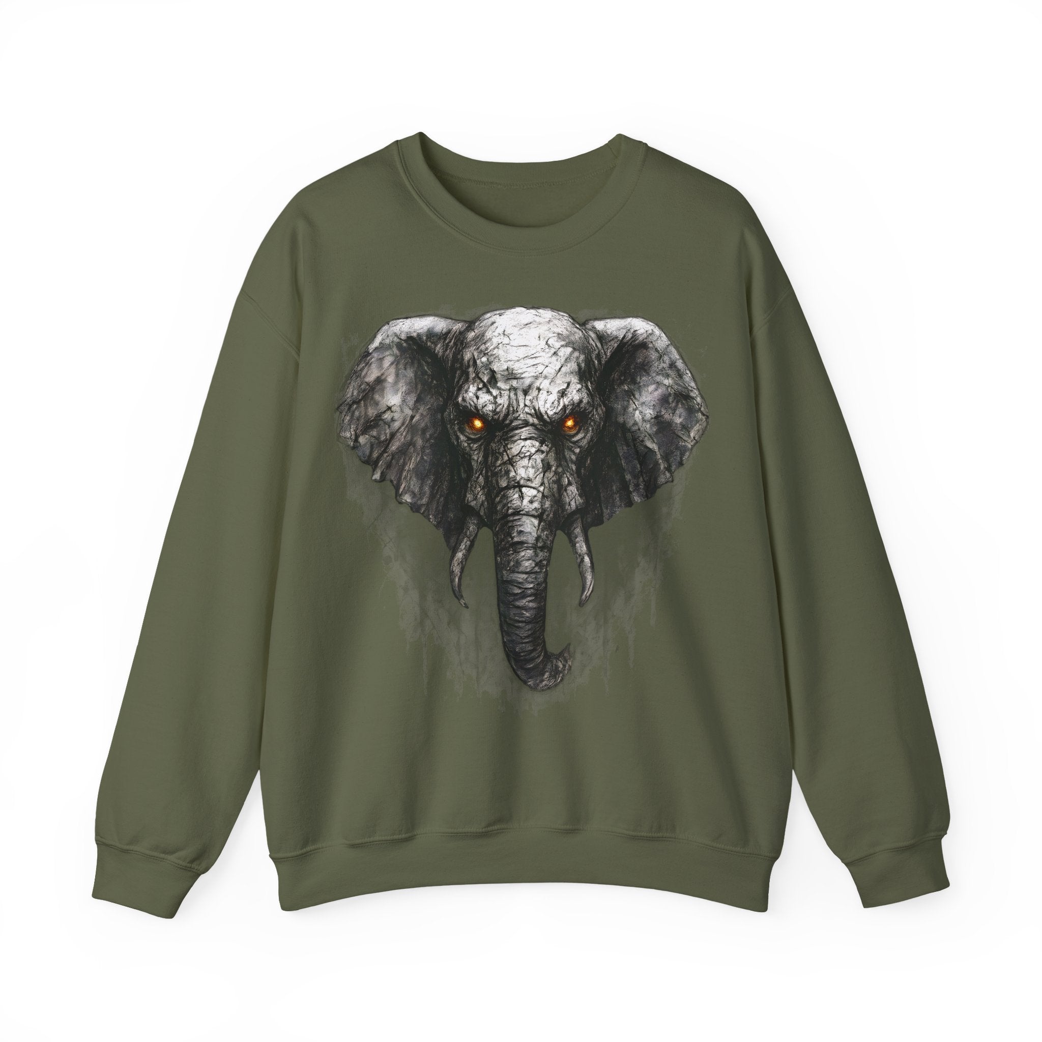 Elefant: Animals-Collection, Frontprint, Unisex Sweatshirt, Majestic Elephant