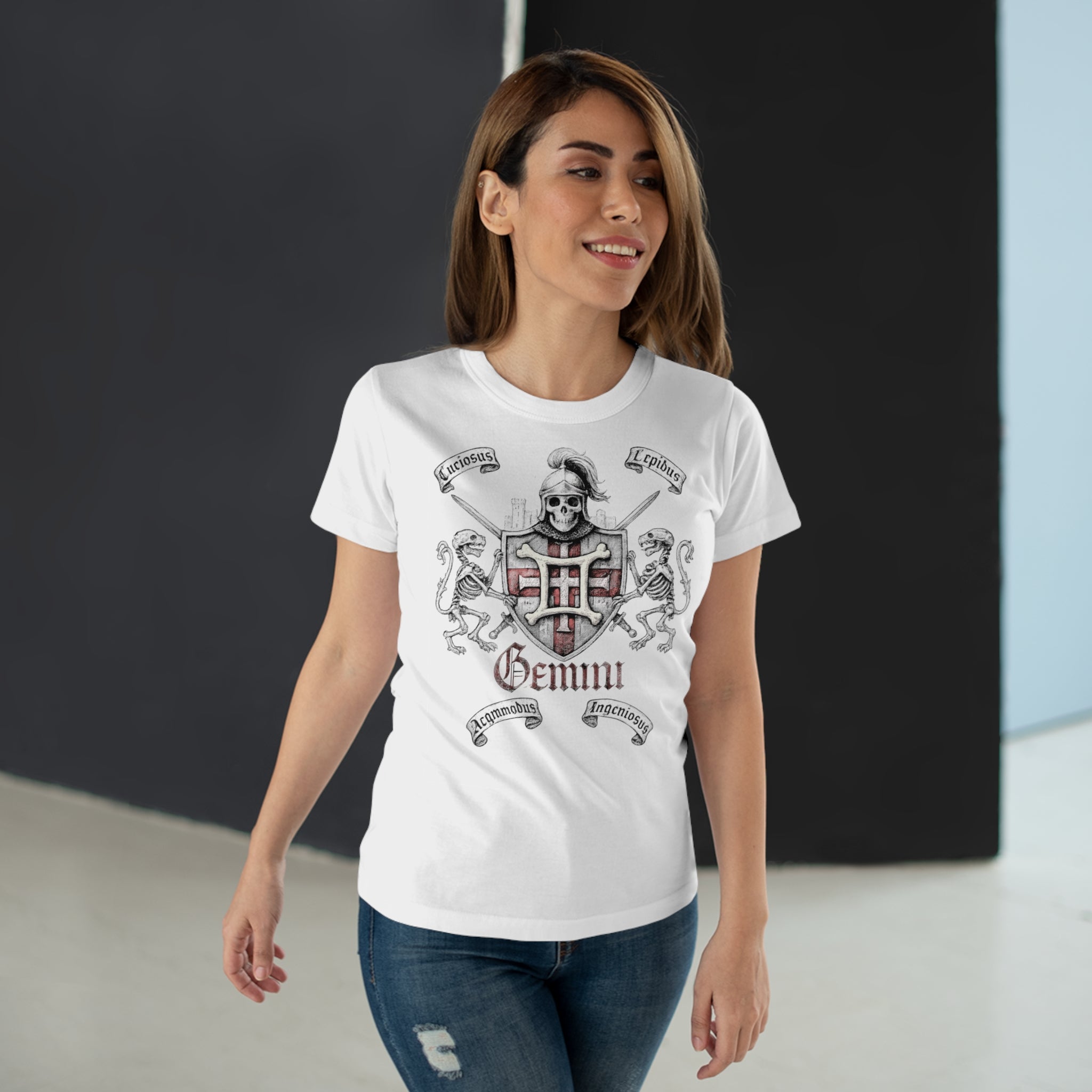 Zwilling: Frontprint, Womens' T-Shirt **Grimwater Edition** Sternzeichen Astrologie  (Gemini)