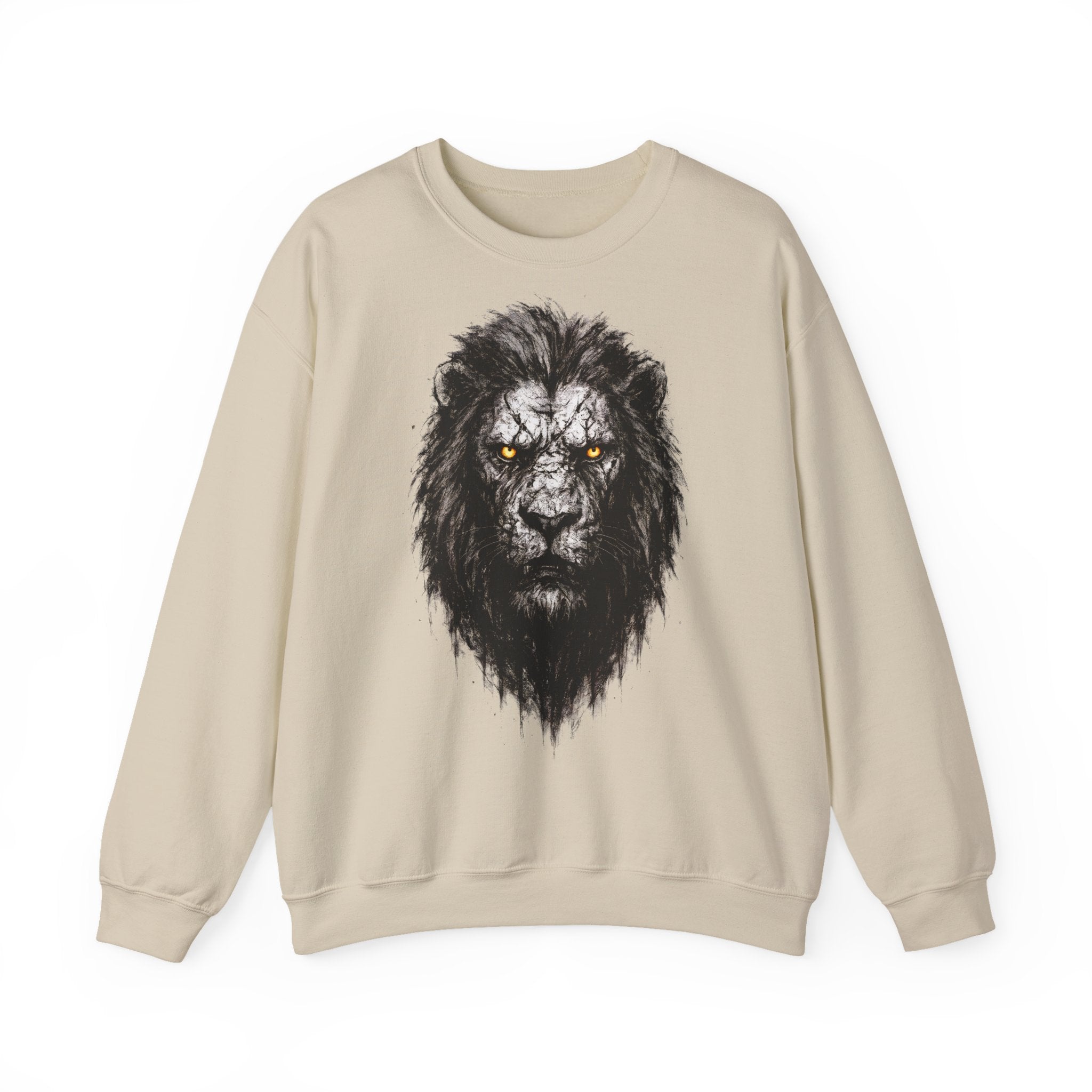 Löwe: Animals-Collection, Frontprint, Unisex Sweatshirt, Majestic Lion