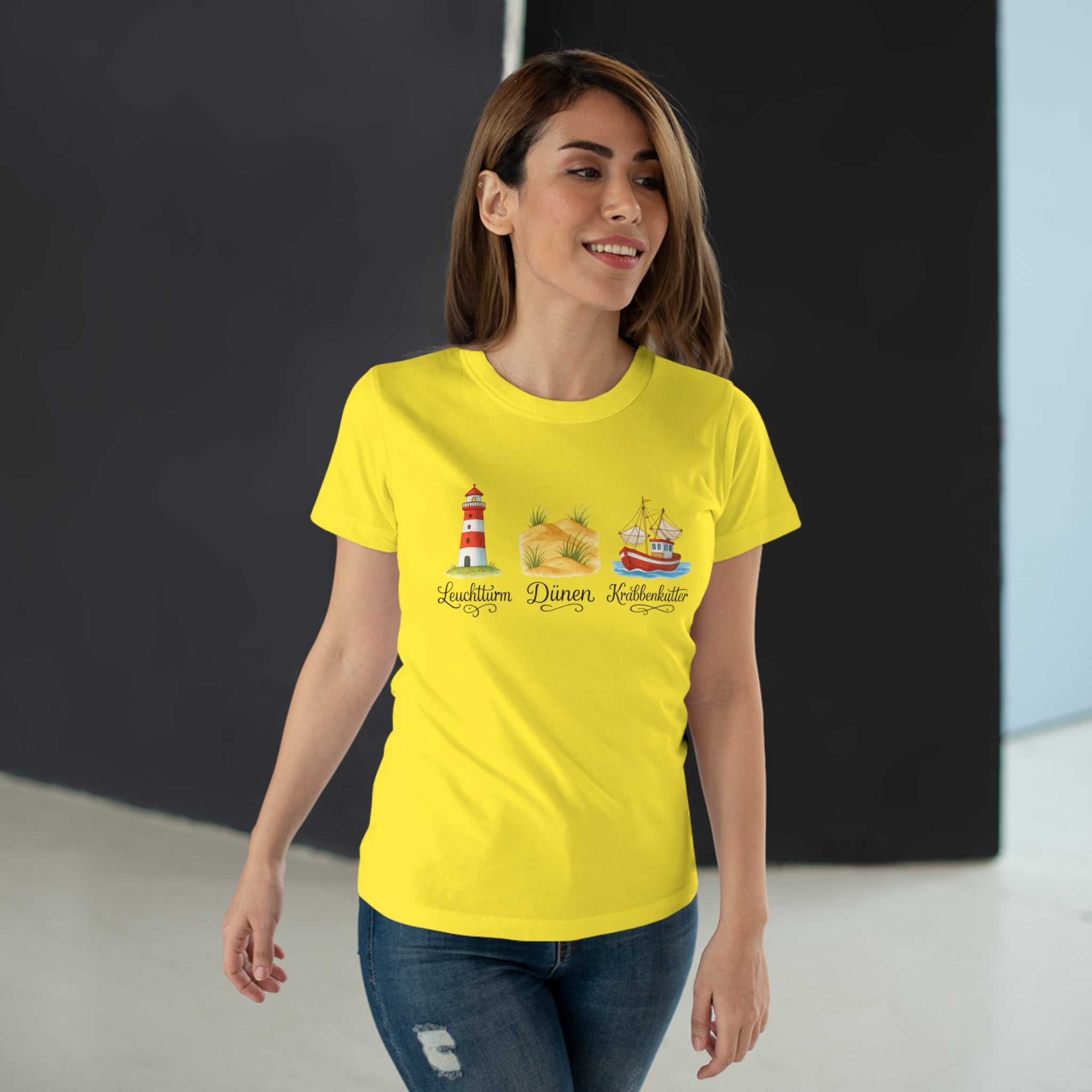 Nordsee, Ostsee - Reicht mir schon! Frontprint, Womens' T-Shirt