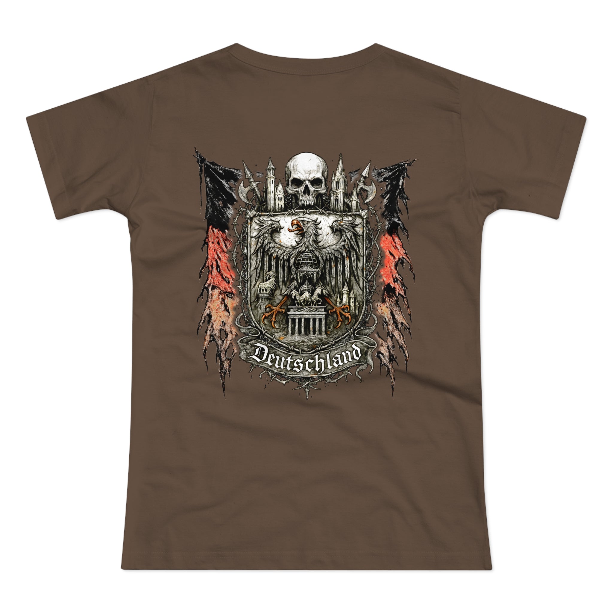 Deutschland: Front-/Backprint, Womens' T-Shirt **Grimwater-Edition** (Germany)