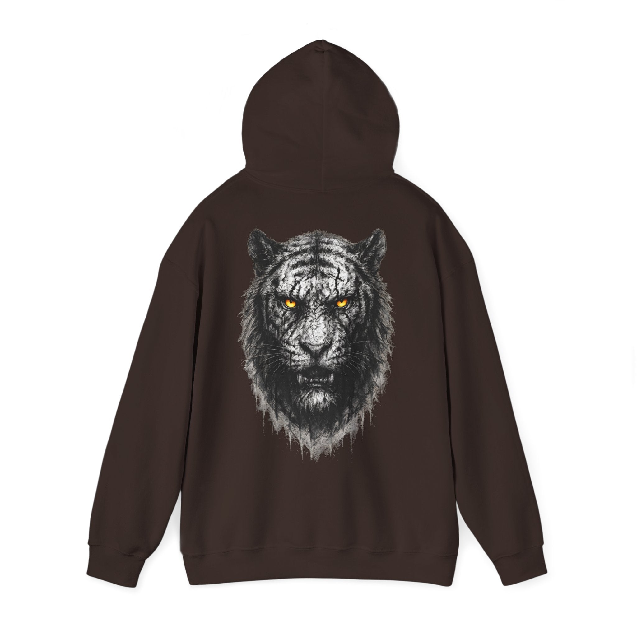 Tiger: Backprint, Unisex  Hoodie, Animal-Collection