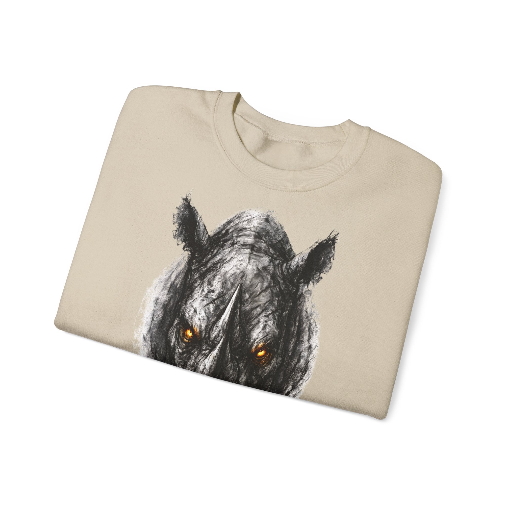 Nashorn: Animals-Collection, Frontprint, Unisex Sweatshirt
