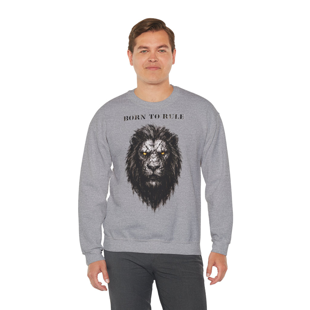 Löwe - Born to Rule: Animals-Collection, Frontprint, Unisex Sweatshirt