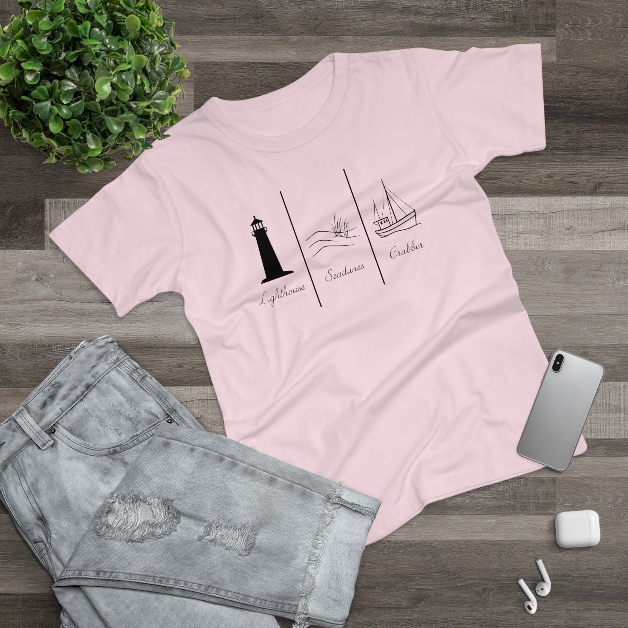 Nordsee, Ostsee - Reicht mir schon! Frontprint, Womens' T-Shirt