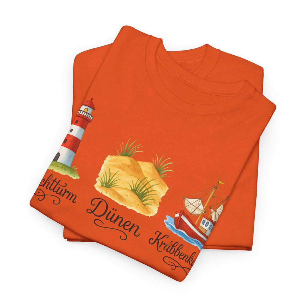 Nordsee, Ostsee - Reicht mir schon! Frontprint, Unisex T-Shirt