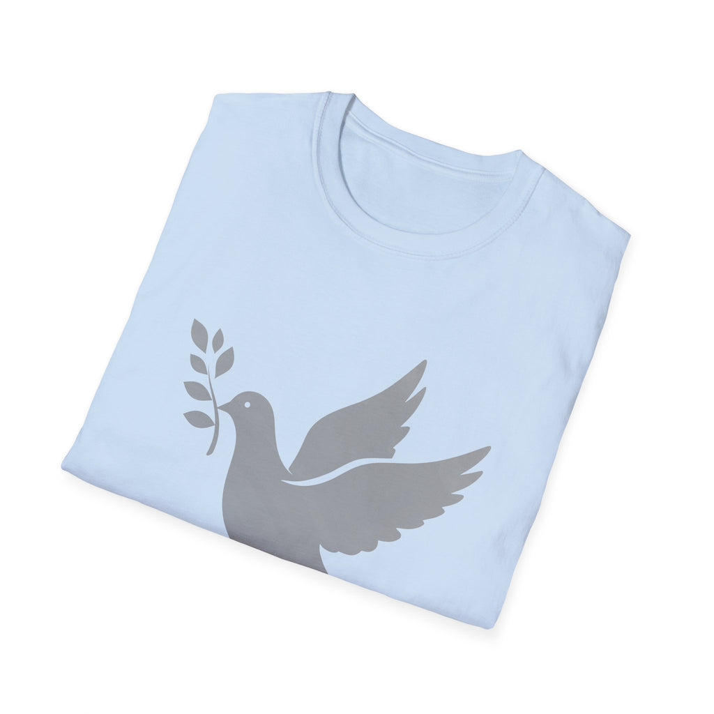 Fading Dove - Peace, Please: Frontprint, Unisex (Slim) T-Shirt