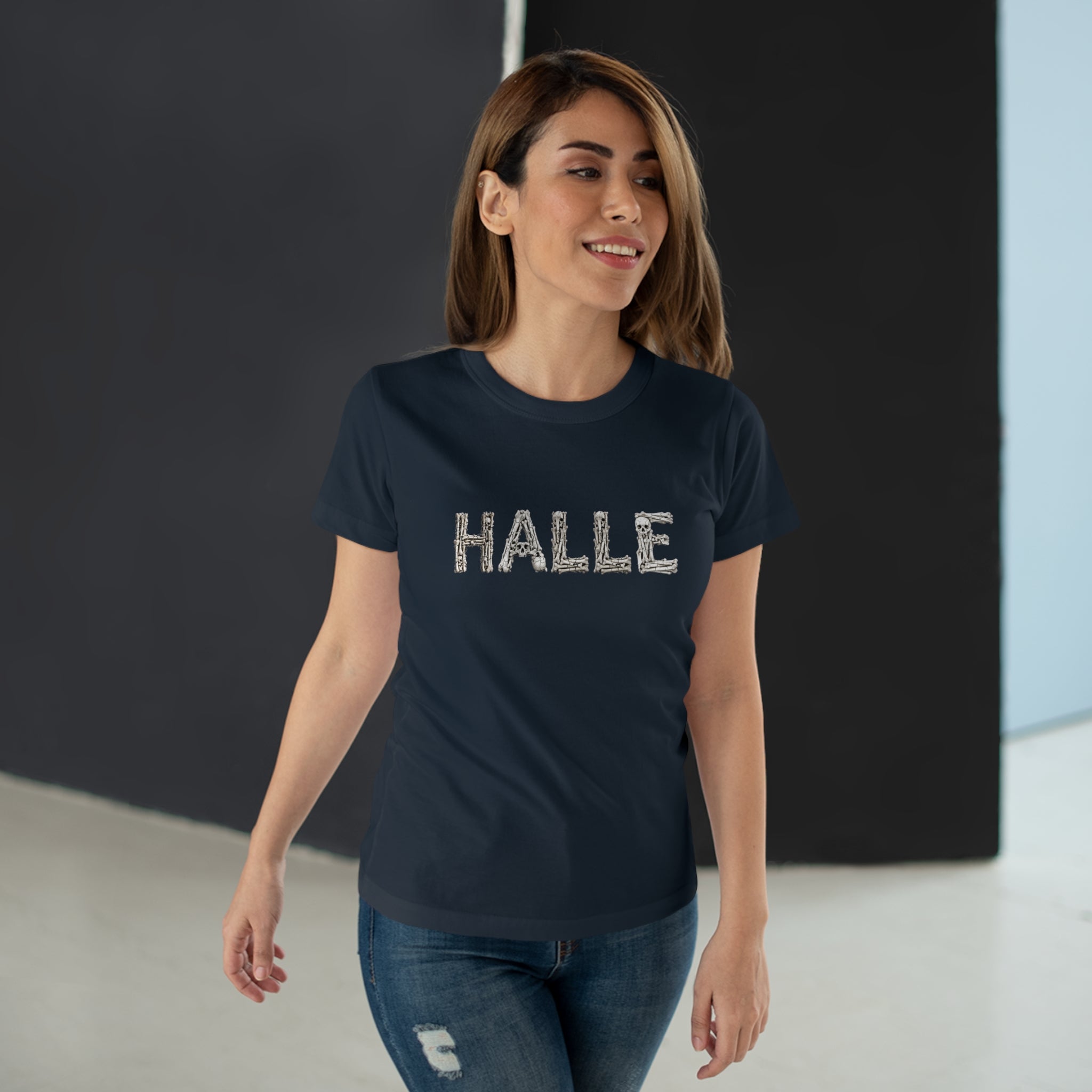 Halle: Front-/Backprint, Womens' T-Shirt **Grimwater-Edition**