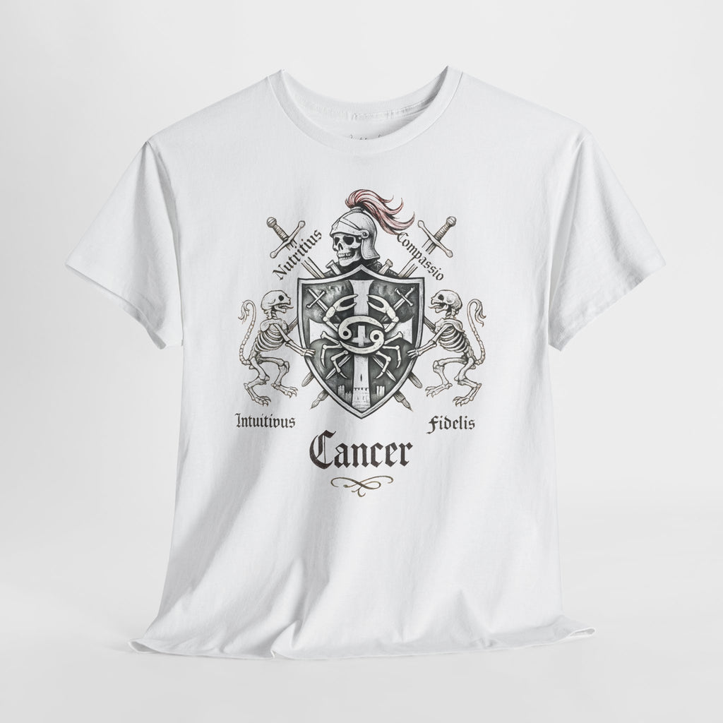 Krebs: Frontprint, Unisex T-Shirt **Grimwater-Edition** Sternzeichen Astrologie (Cancer)
