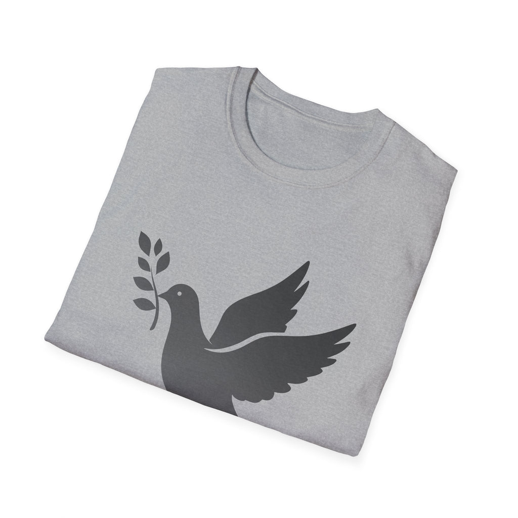 Fading Dove - Peace Please: Frontprint, Unisex (Slim) T-Shirt