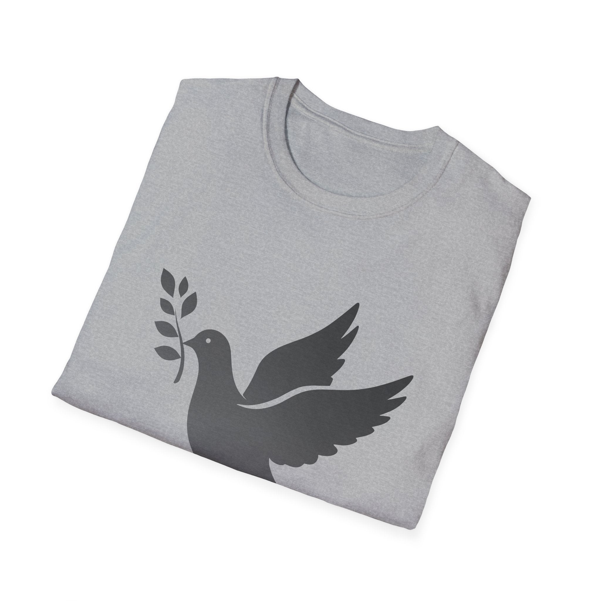 Fading Dove - Peace Please: Frontprint, Unisex (Slim) T-Shirt