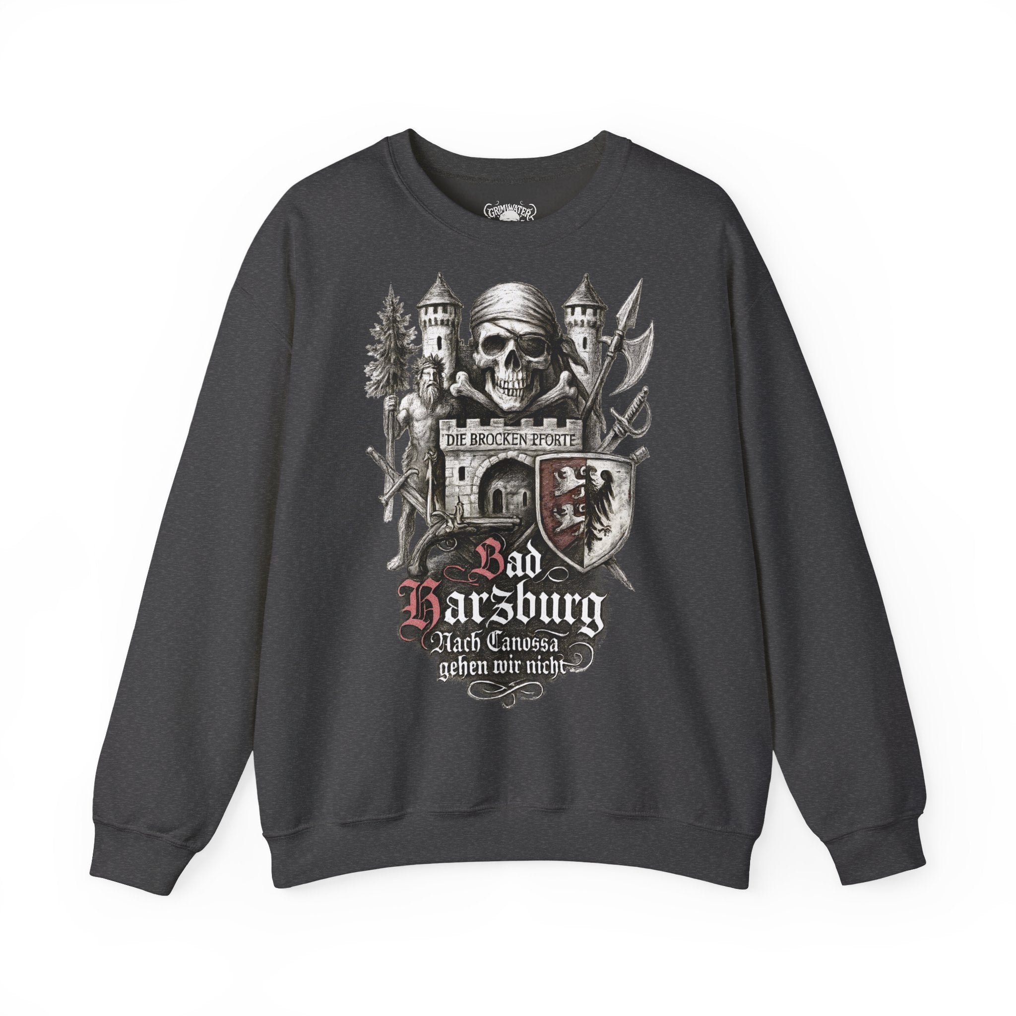 Bad Harzburg: Harz-Collection, Frontprint, Unisex Sweatshirt **Grimwater-Edition**