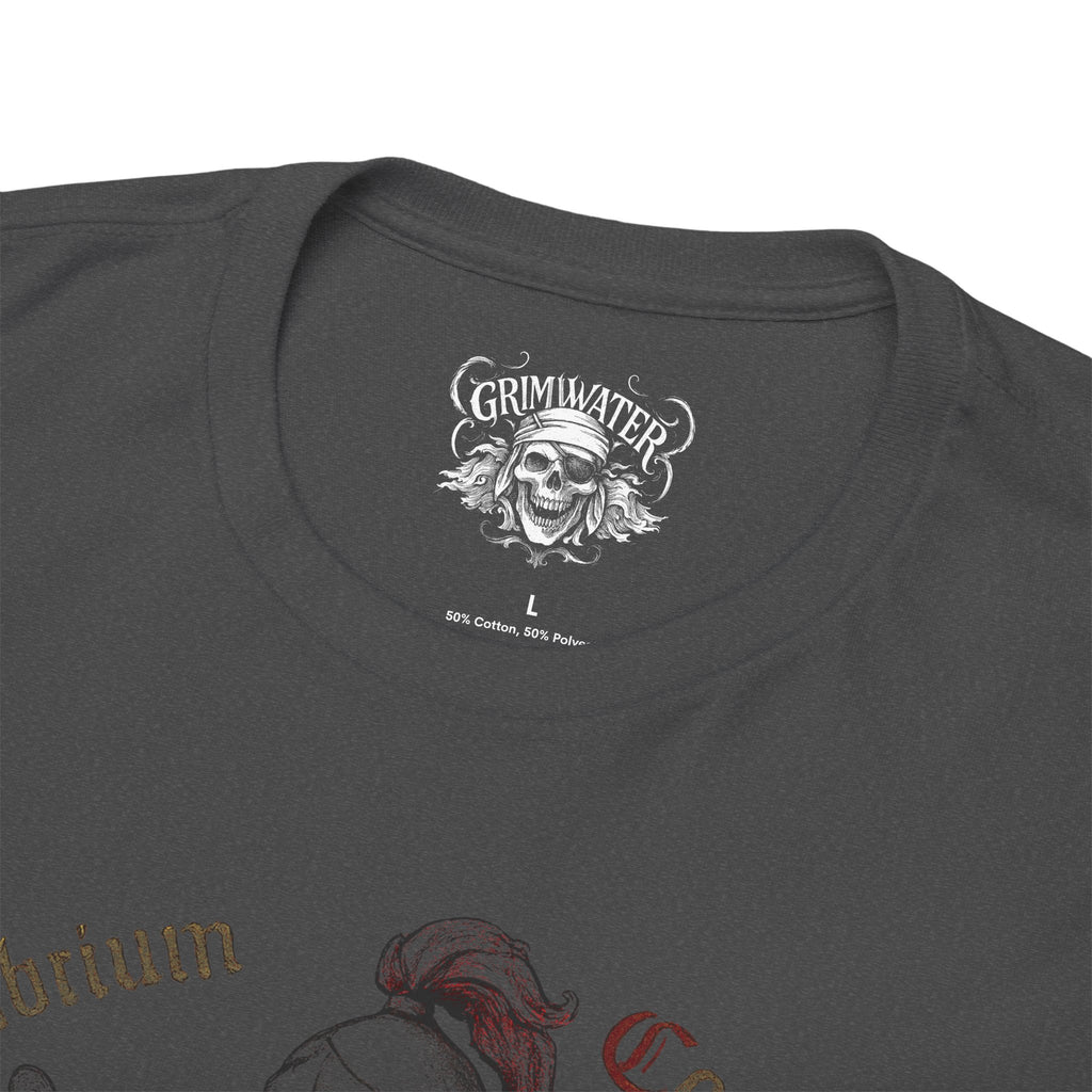 Waage: Frontprint, Unisex T-Shirt **Grimwater-Edition** Sternzeichen Astrologie (Libra)