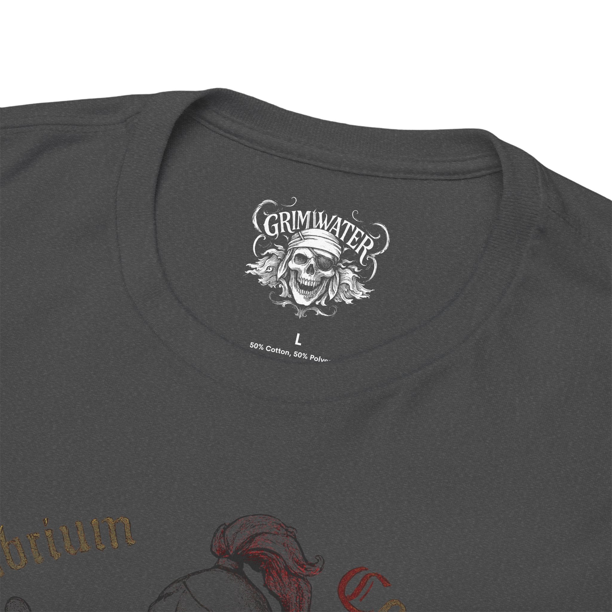 Waage: Frontprint, Unisex T-Shirt **Grimwater-Edition** Sternzeichen Astrologie (Libra)