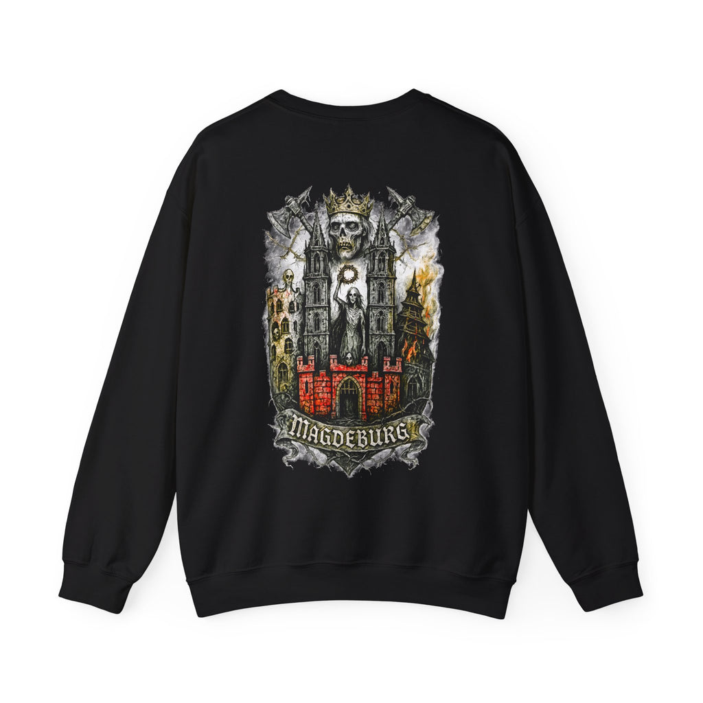 Magdeburg: Front-/Backprint, Unisex Sweatshirt **Grimwater-Edition**