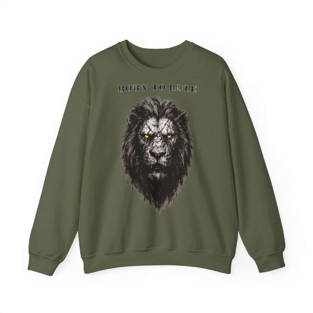 Löwe - Born to Rule: Animals-Collection, Frontprint, Unisex Sweatshirt