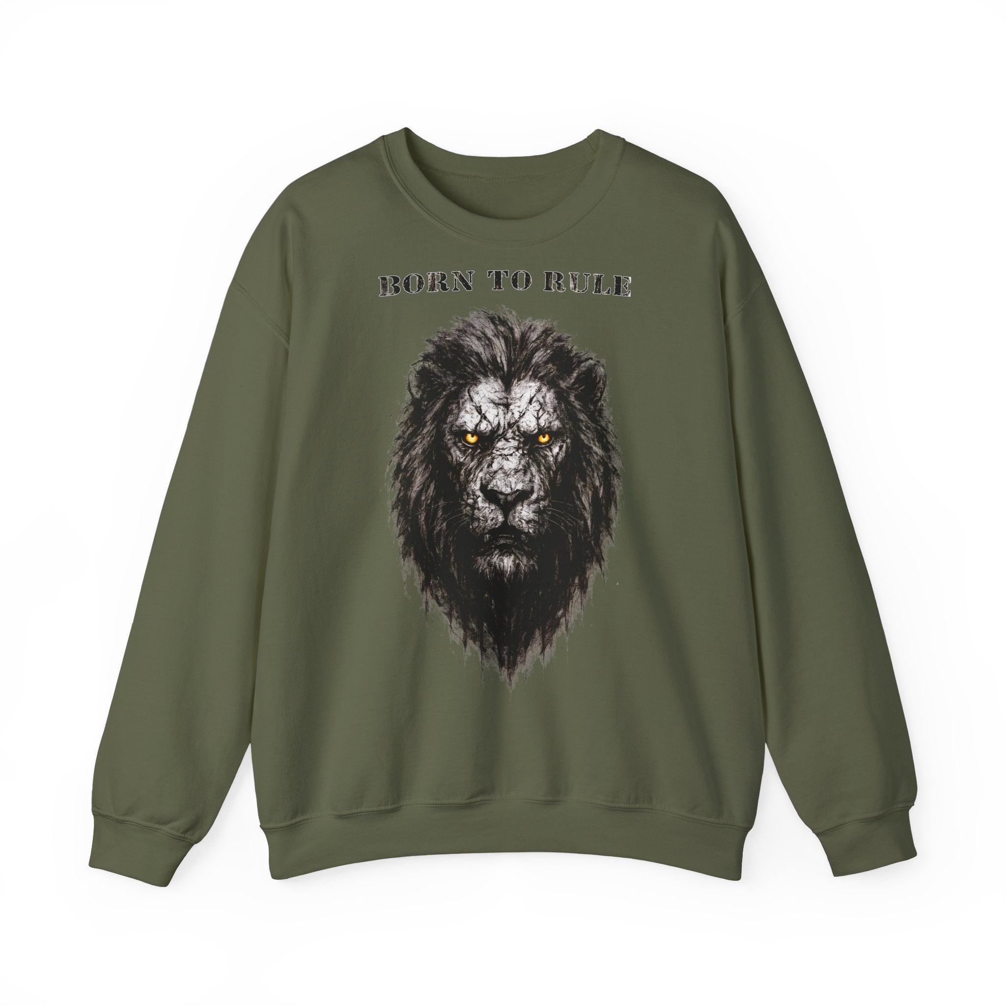 Löwe - Born to Rule: Animals-Collection, Frontprint, Unisex Sweatshirt