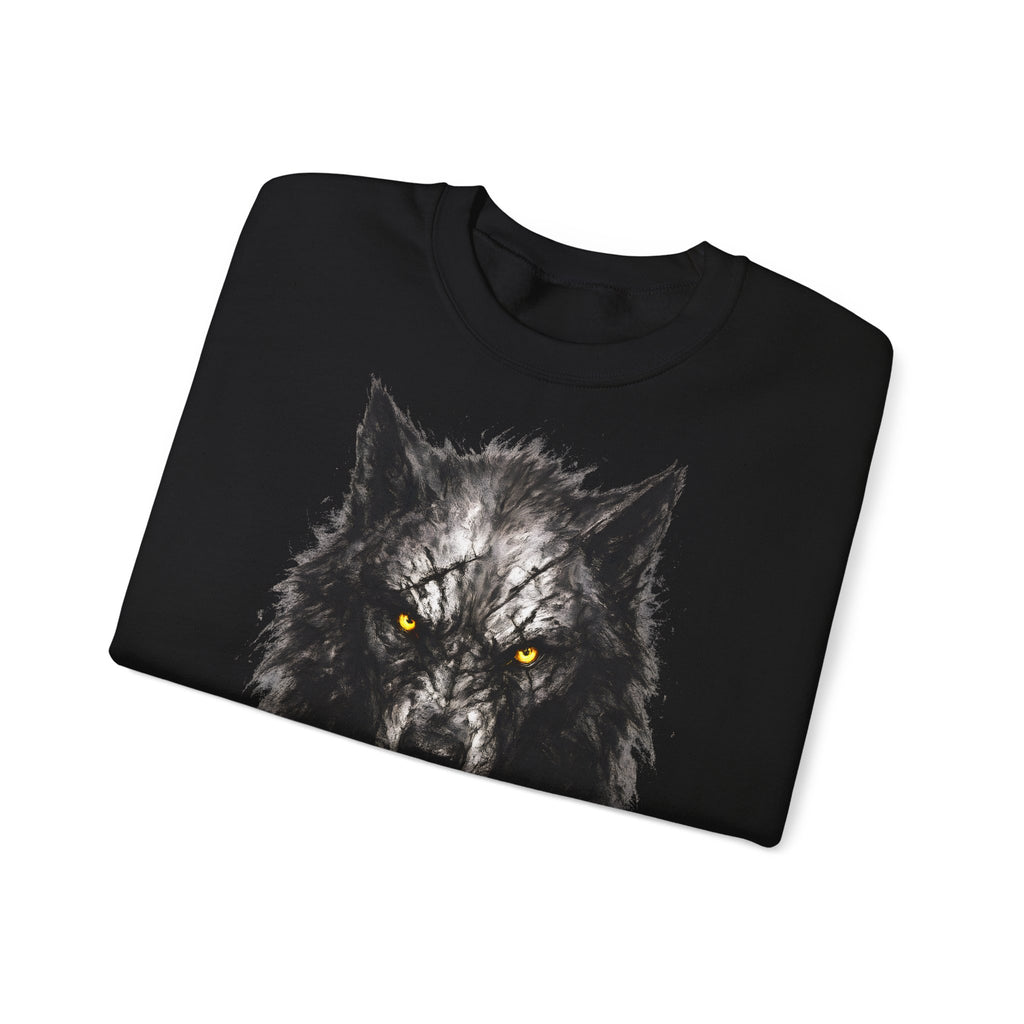 Wolf: Animals-Collection, Frontprint, Unisex Sweatshirt, Mystic Wolf