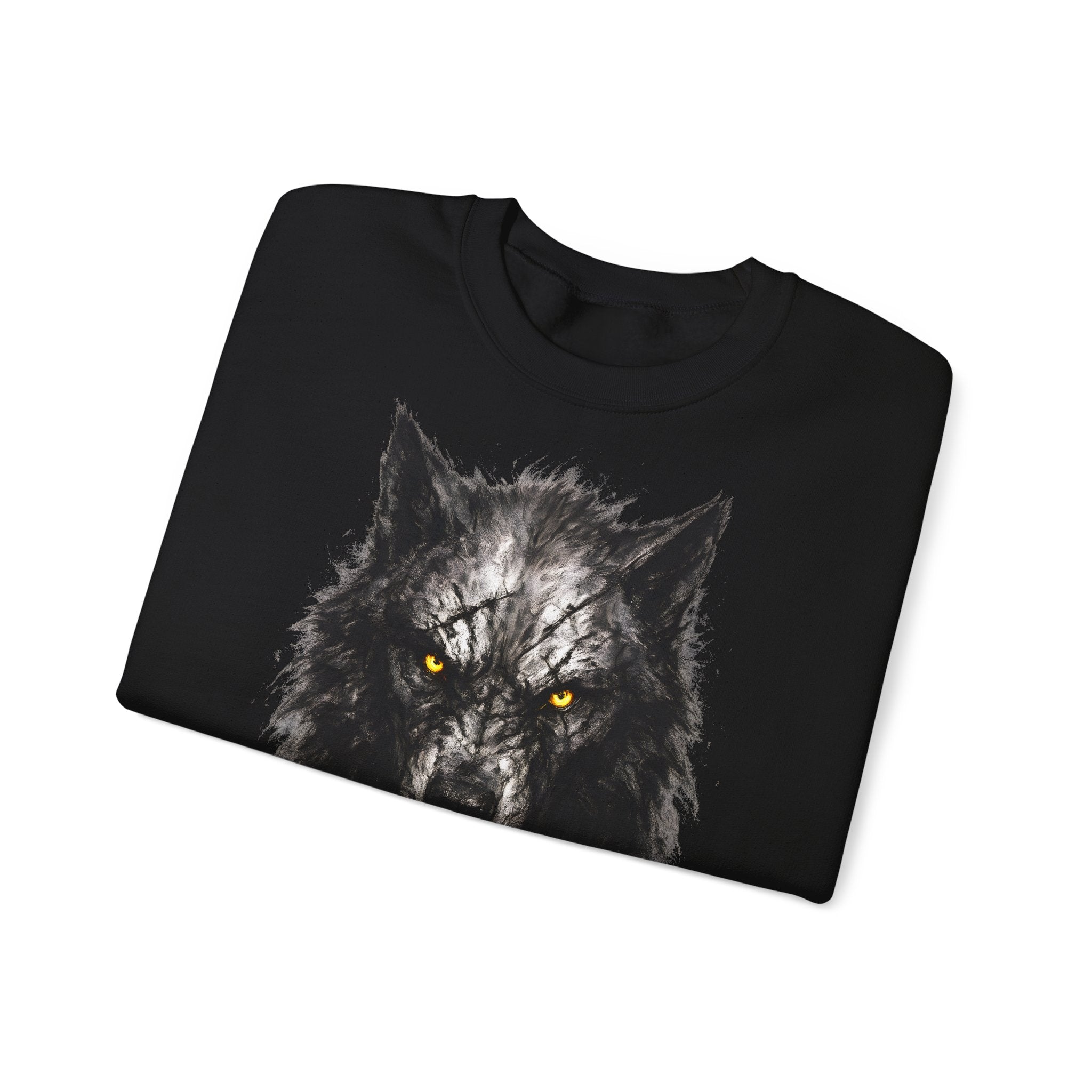 Wolf: Animals-Collection, Frontprint, Unisex Sweatshirt, Mystic Wolf