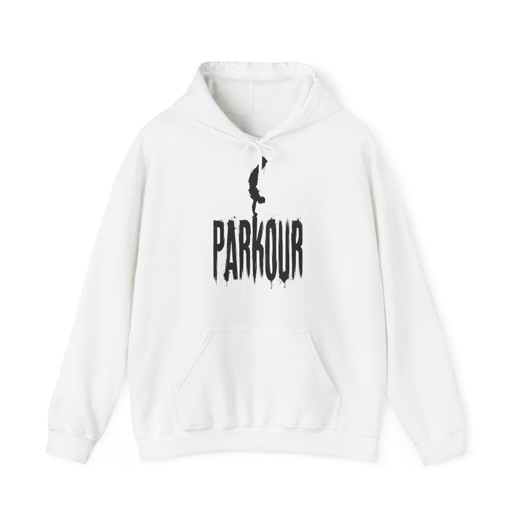 Parkour 03: Frontprint, Unisex Hoodie - Urban Stunt Silhouette