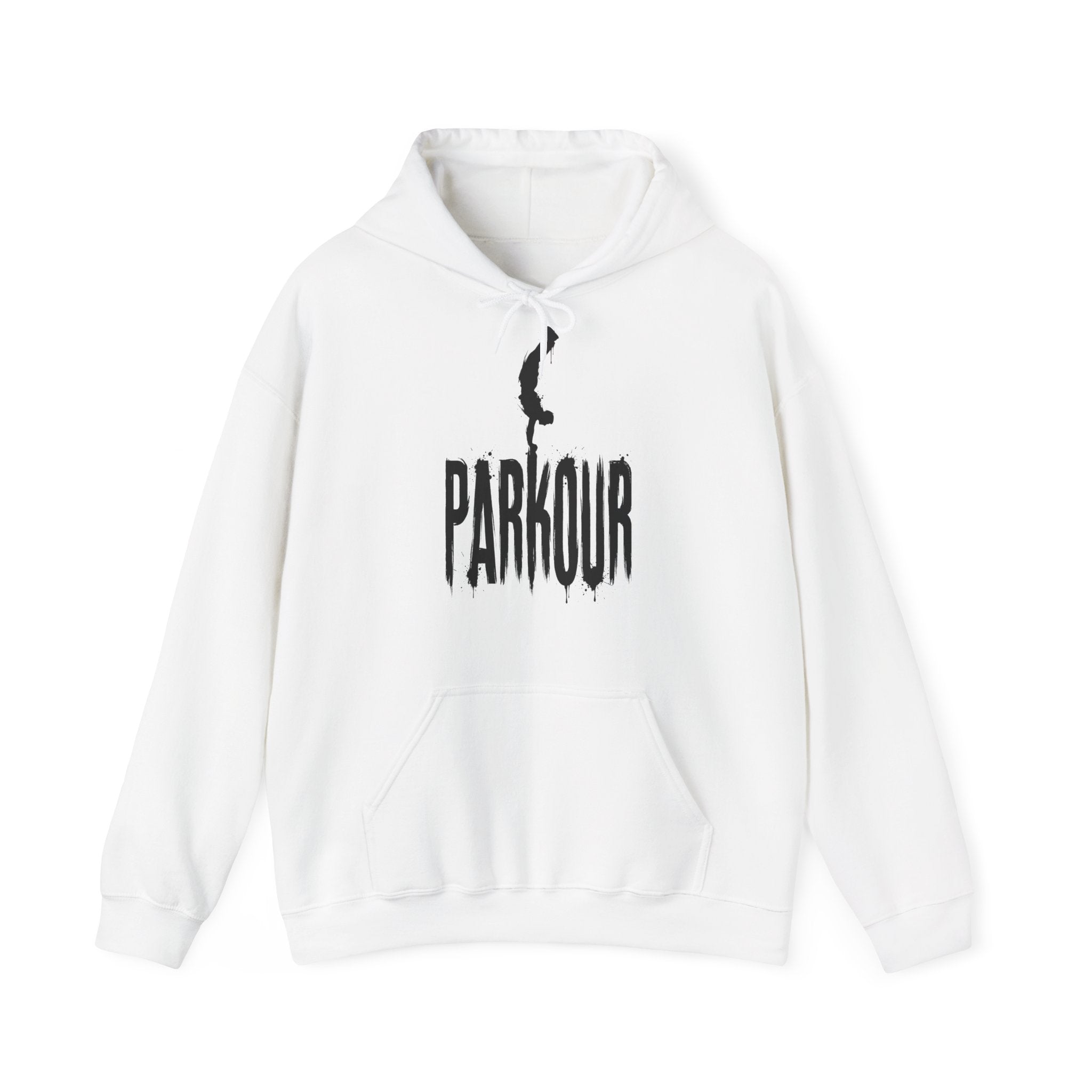 Parkour 03: Frontprint, Unisex Hoodie - Urban Stunt Silhouette