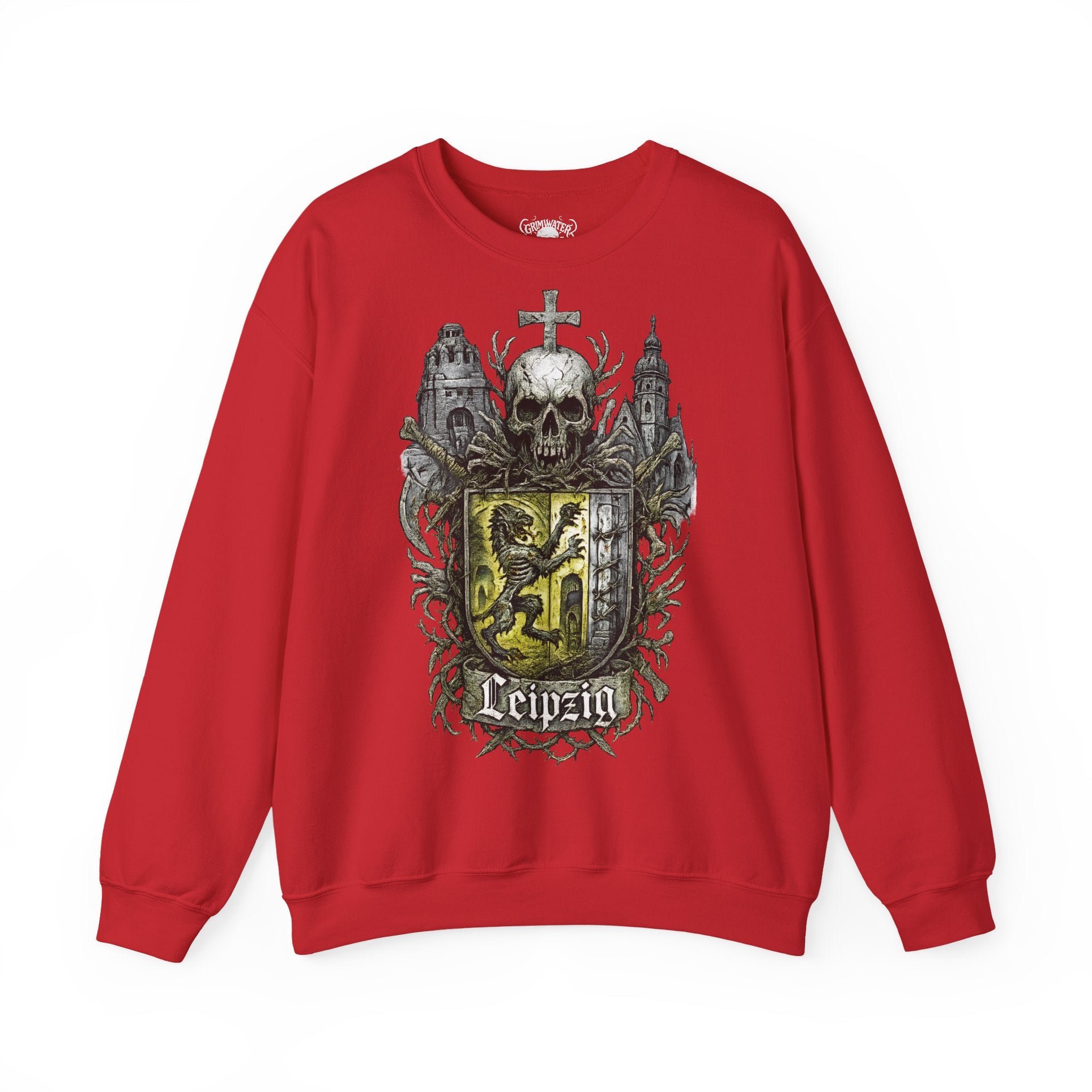Leipzig: Frontprint, Unisex Sweatshirt **Grimwater-Edition**