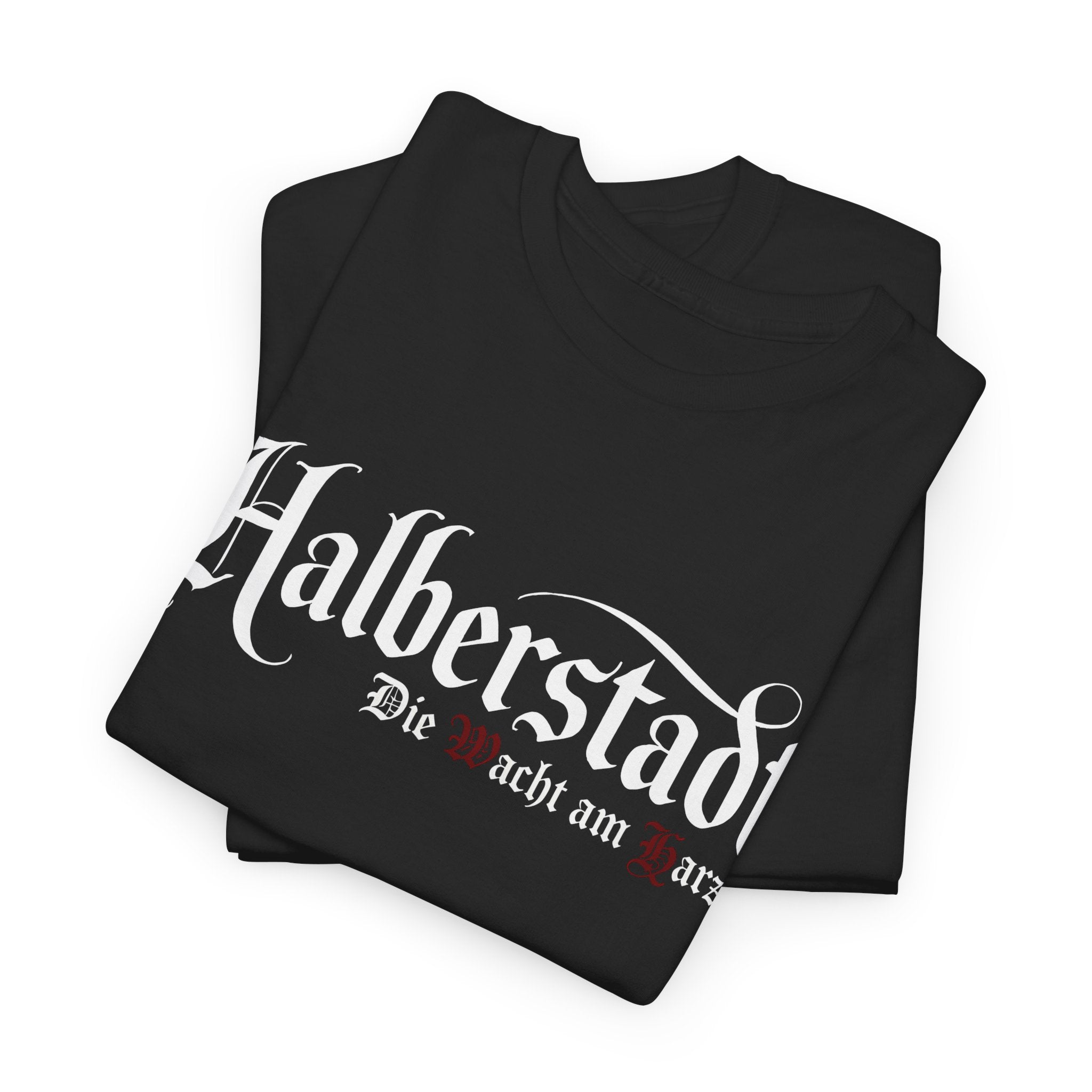 Halberstadt - Die Wacht am Harz - Unisex Heavy Cotton Tee, Cool Graphic Shirt, Gift for Travelers, Casual Wear, Street Style, Trendy Tee