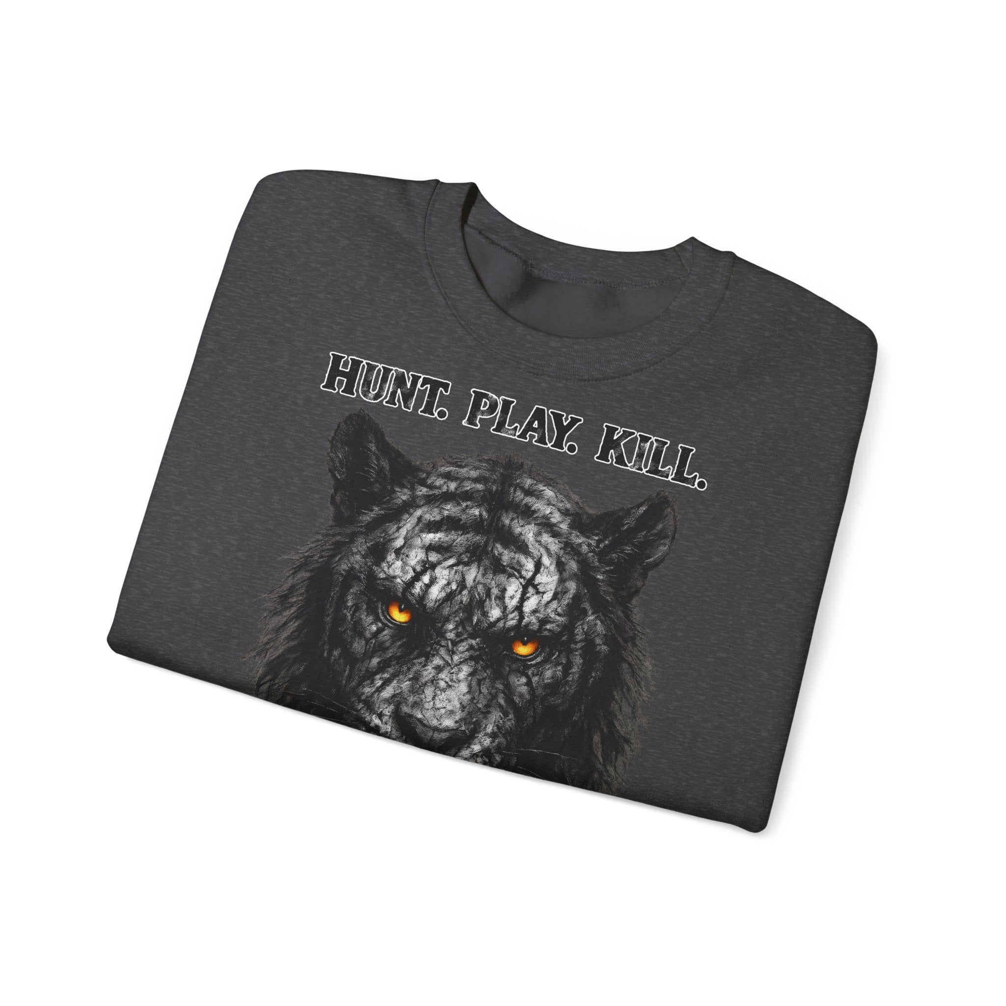 Tiger - Hunt. Play. Kill: Animals-Collection, Frontprint, Unisex Sweatshirt