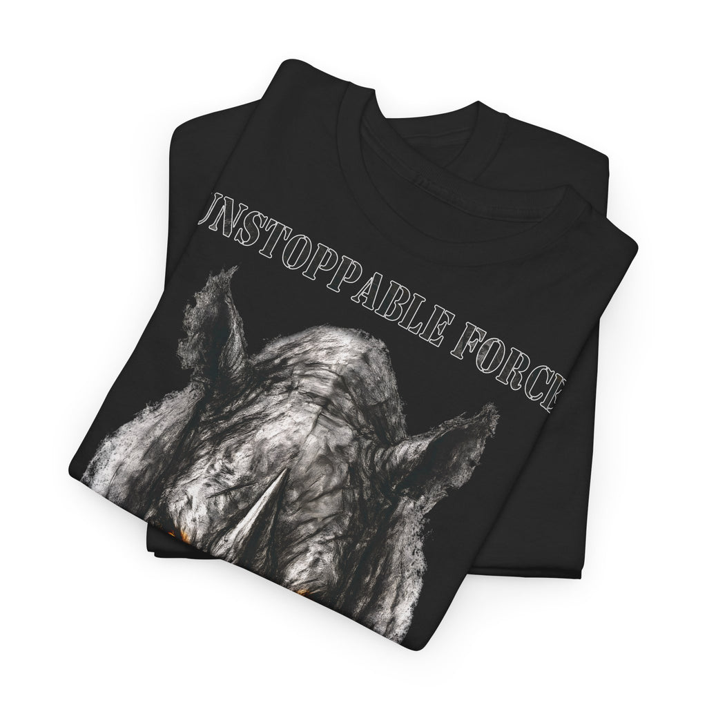Nashorn - Unstoppable Force: Frontprint, Unisex T-Shirt - Animal-Collection