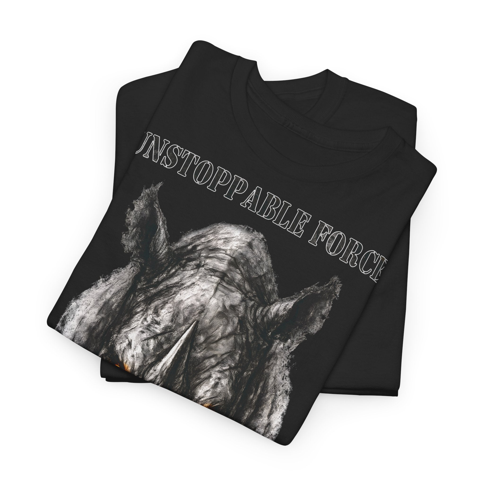 Nashorn - Unstoppable Force: Frontprint, Unisex T-Shirt - Animal-Collection