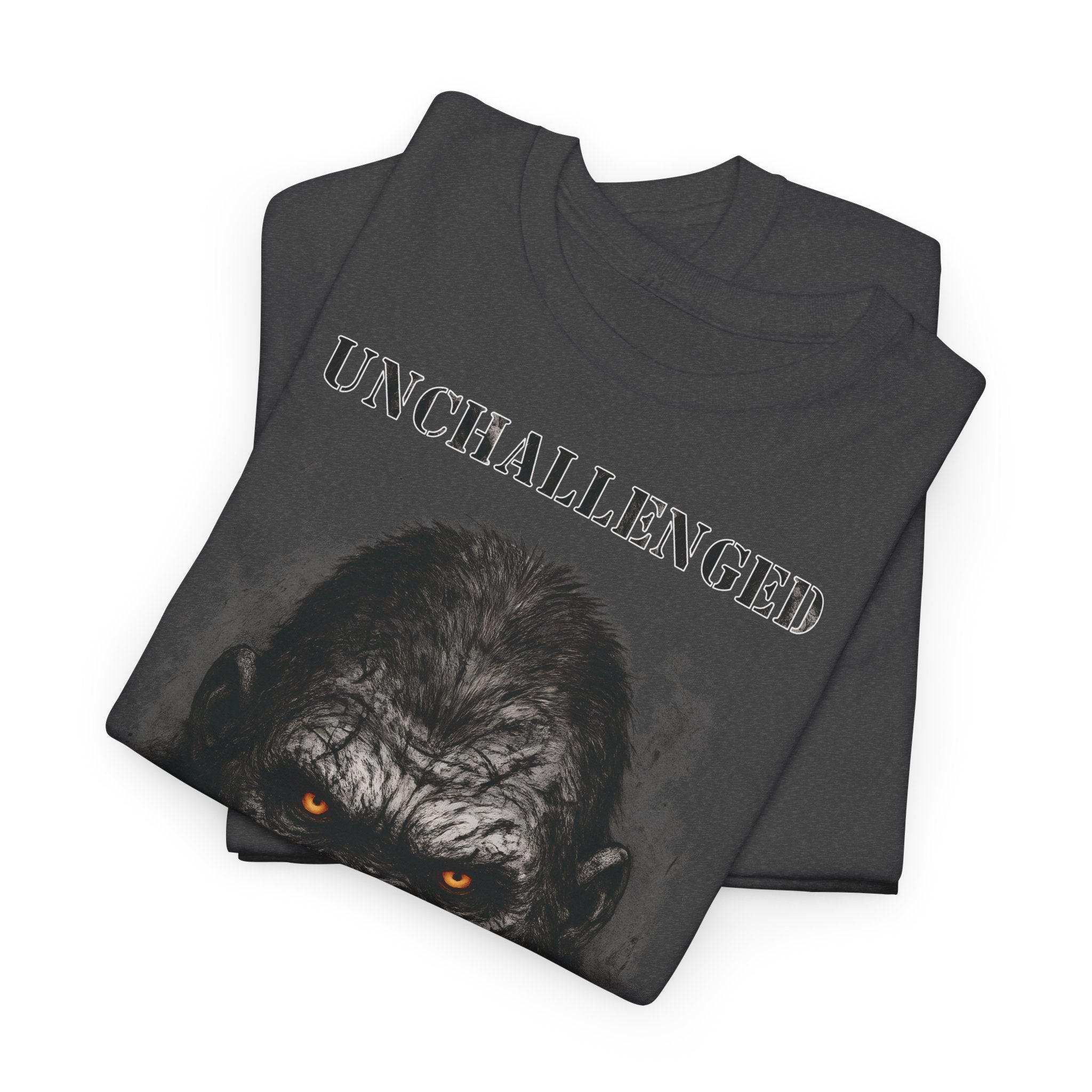 Gorilla - Unchallenged: Frontprint, Unisex T-Shirt - Animal-Collection