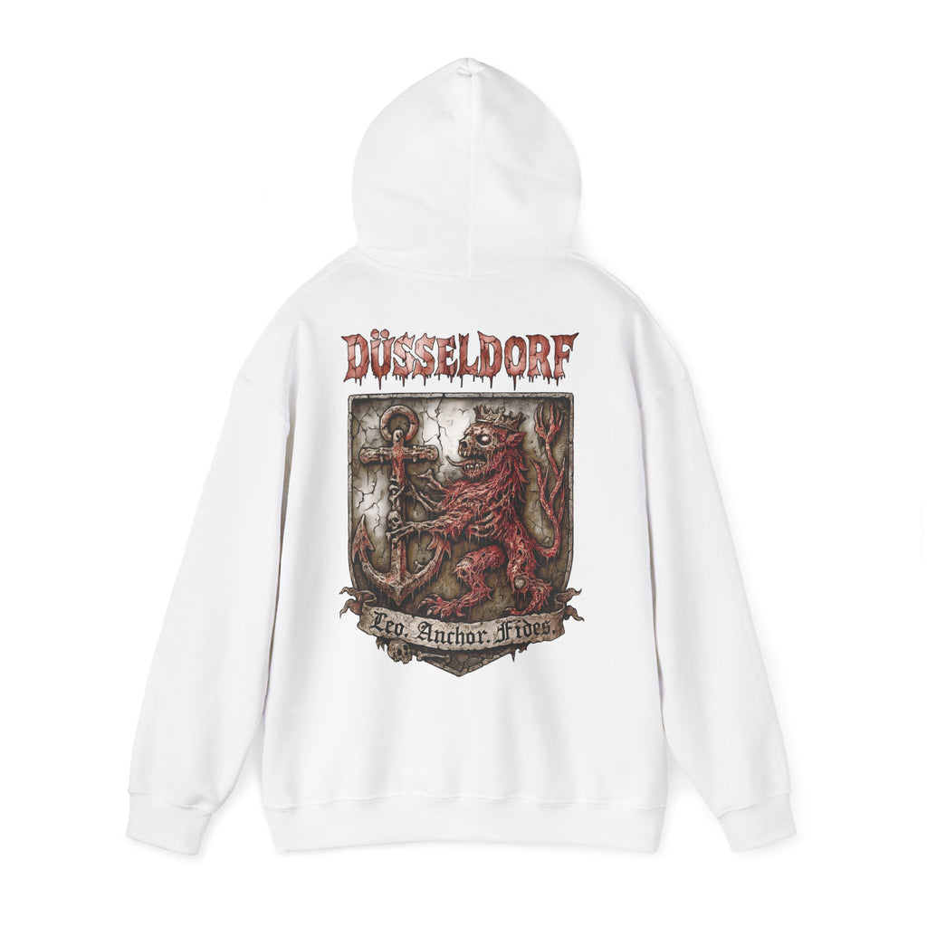 Düsseldorf Front-/Backprint - Fides ultra mortem!  Leo, Anchor, Fides: Grimwater-Edition - Hoodie