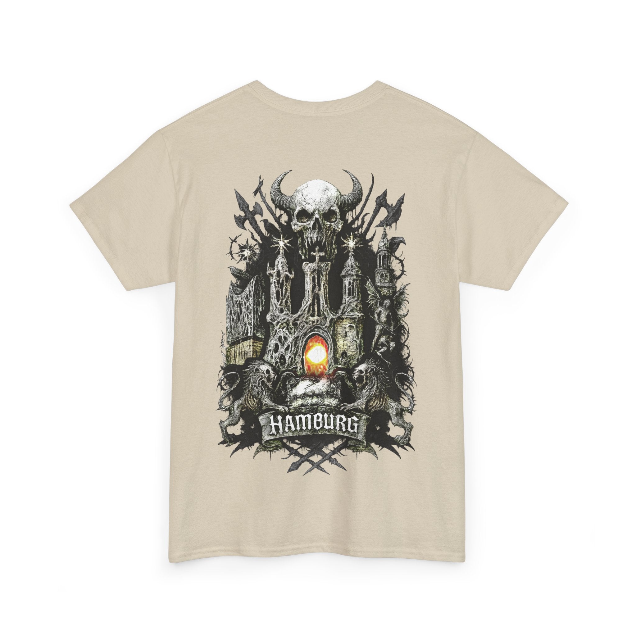 Hamburg "Night Crew" - Front-/Backprint, Unisex T-Shirt: **Grimwater-Edition**