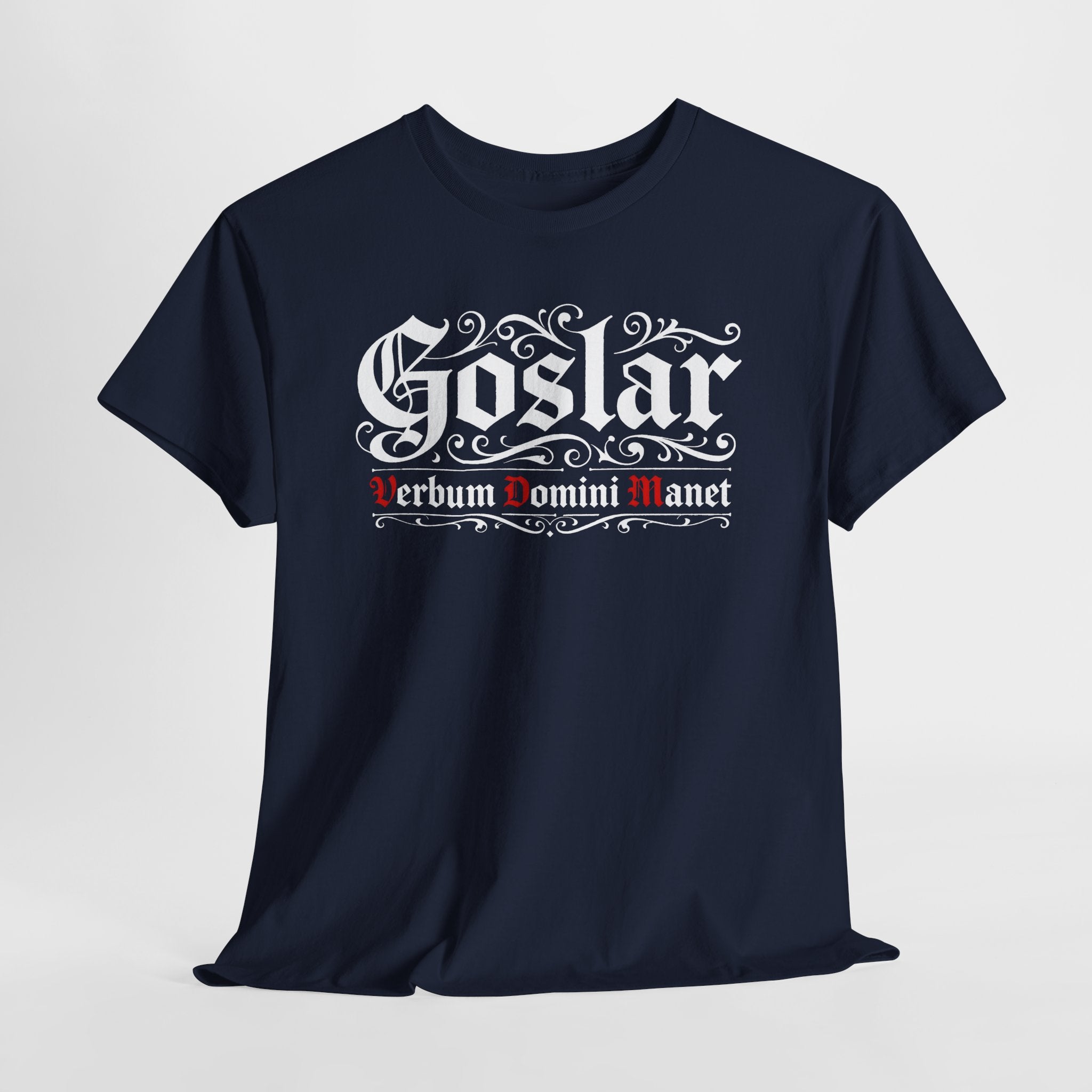 Goslar - Verbum Domini Manet - Heavy Cotton Tee, Graphic Tee, Unisex T-Shirt, Casual Wear, Gift for Him/Her, Vintage Style Shirt