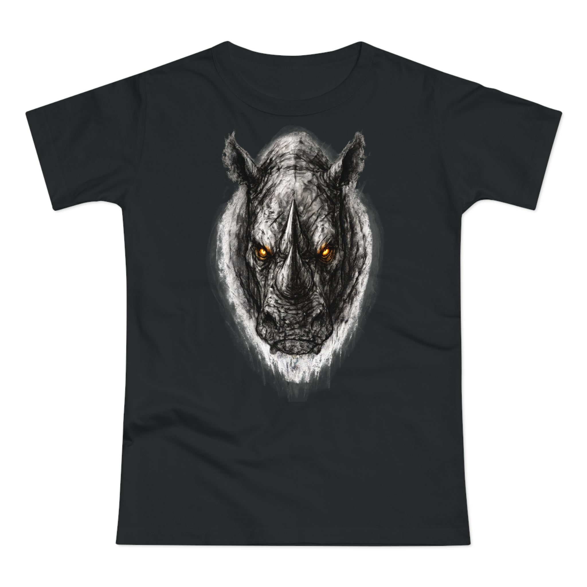 Nashorn: Frontprint, Women's T-Shirt - Animal-Collection
